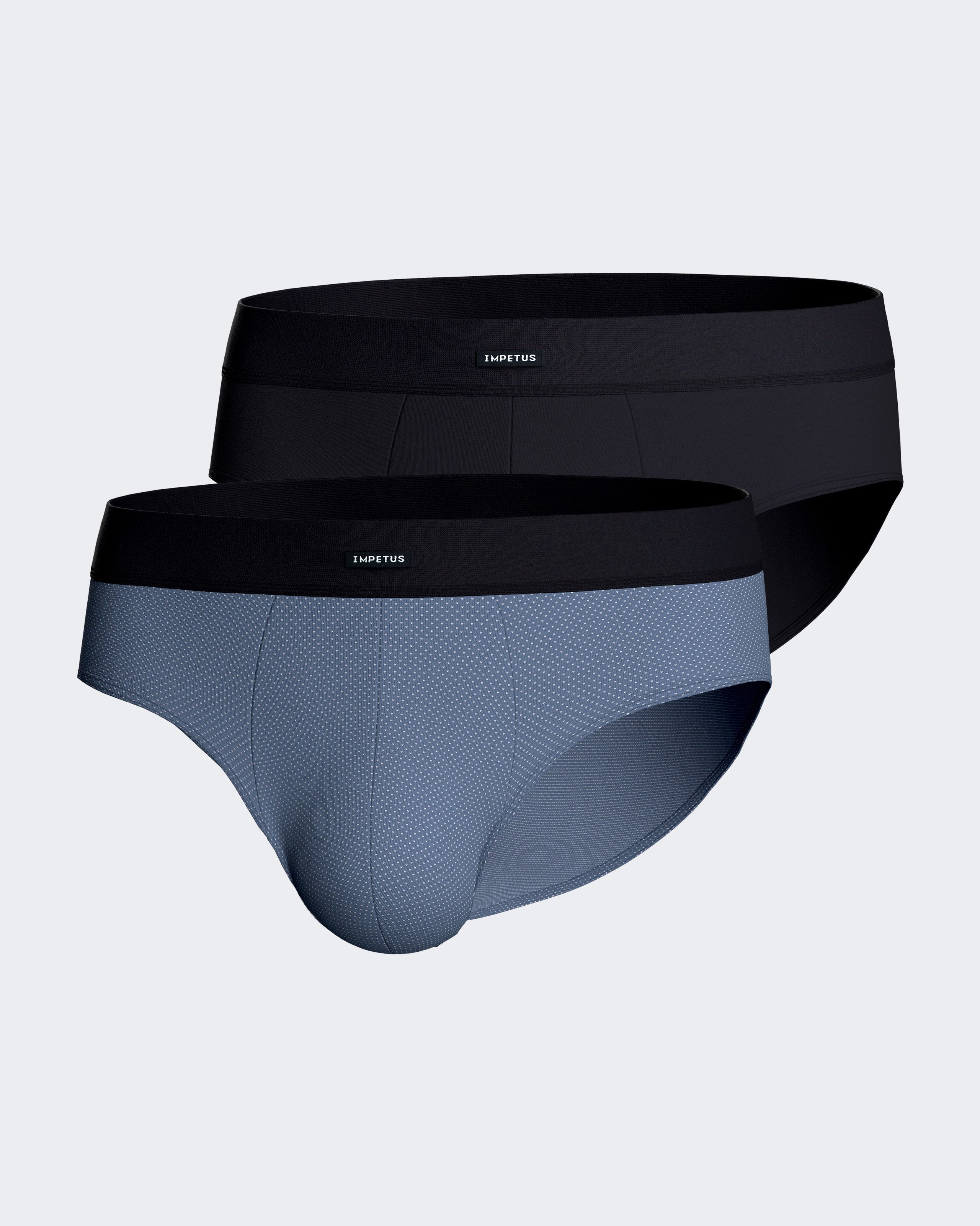 Pack 2 Man's slips in cotton