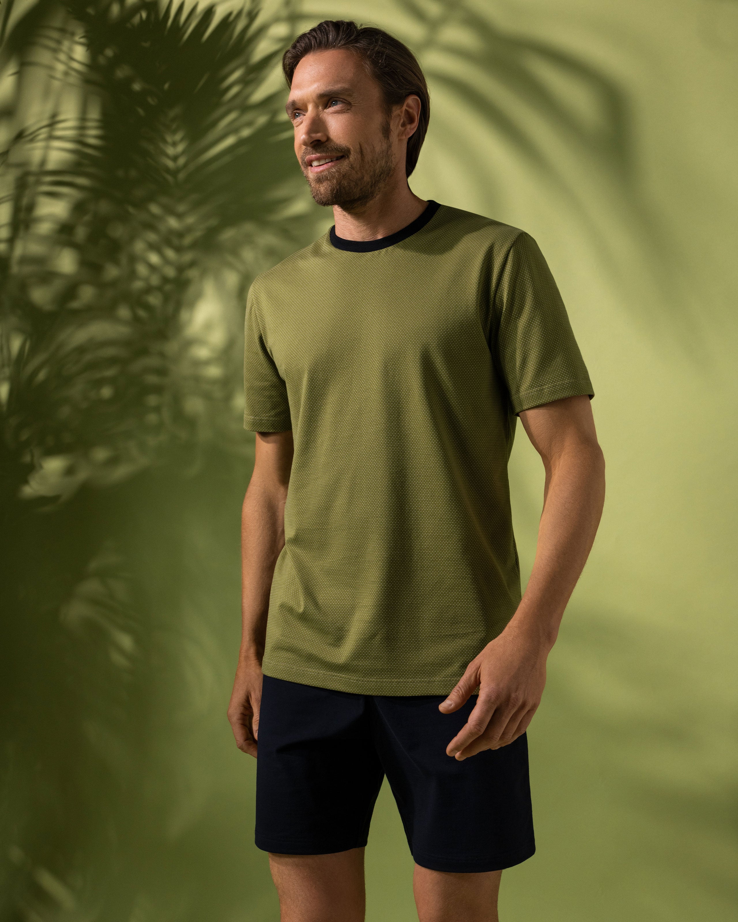 Pijama de homem curto em Algodão