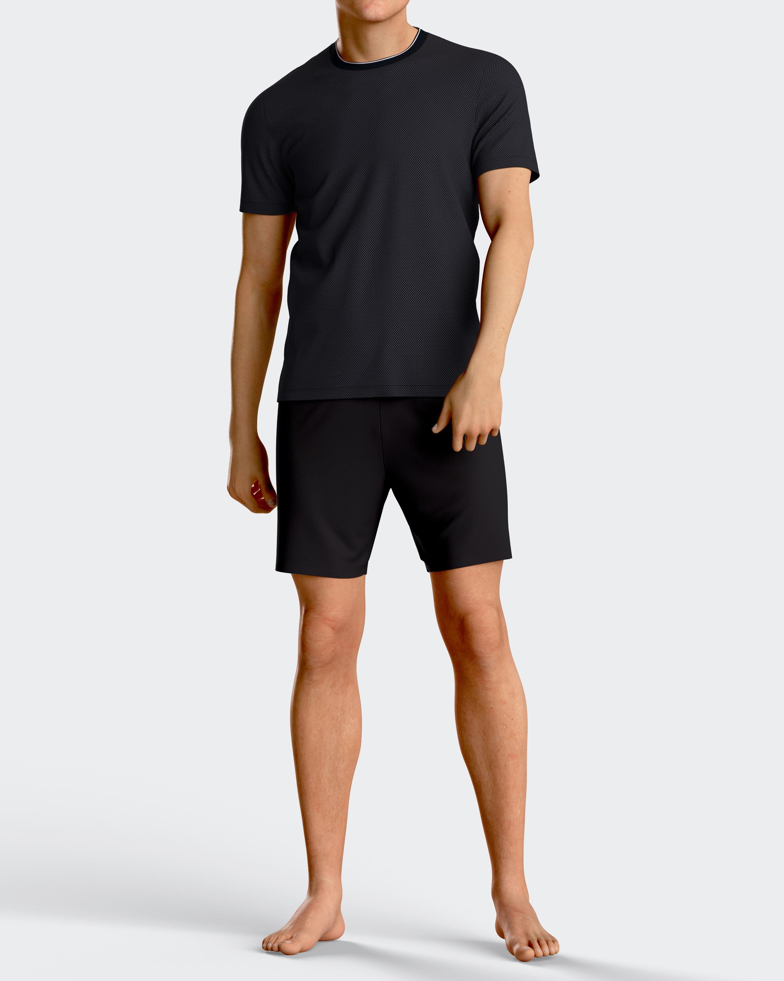 Pijama de homem curto em Algodão