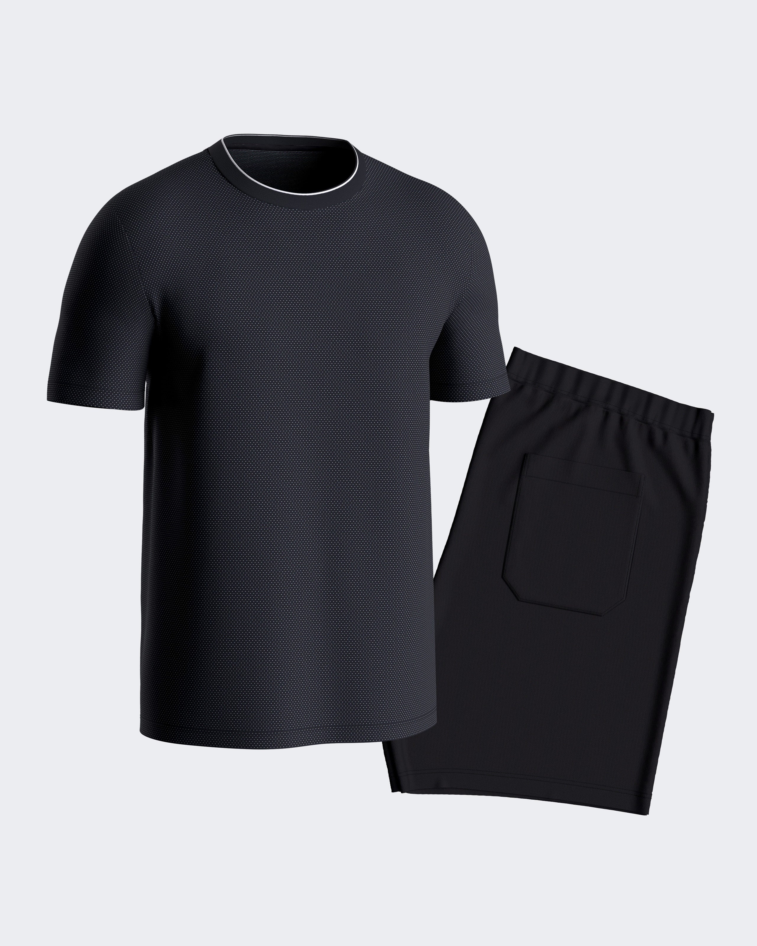 Pijama de homem curto em Algodão