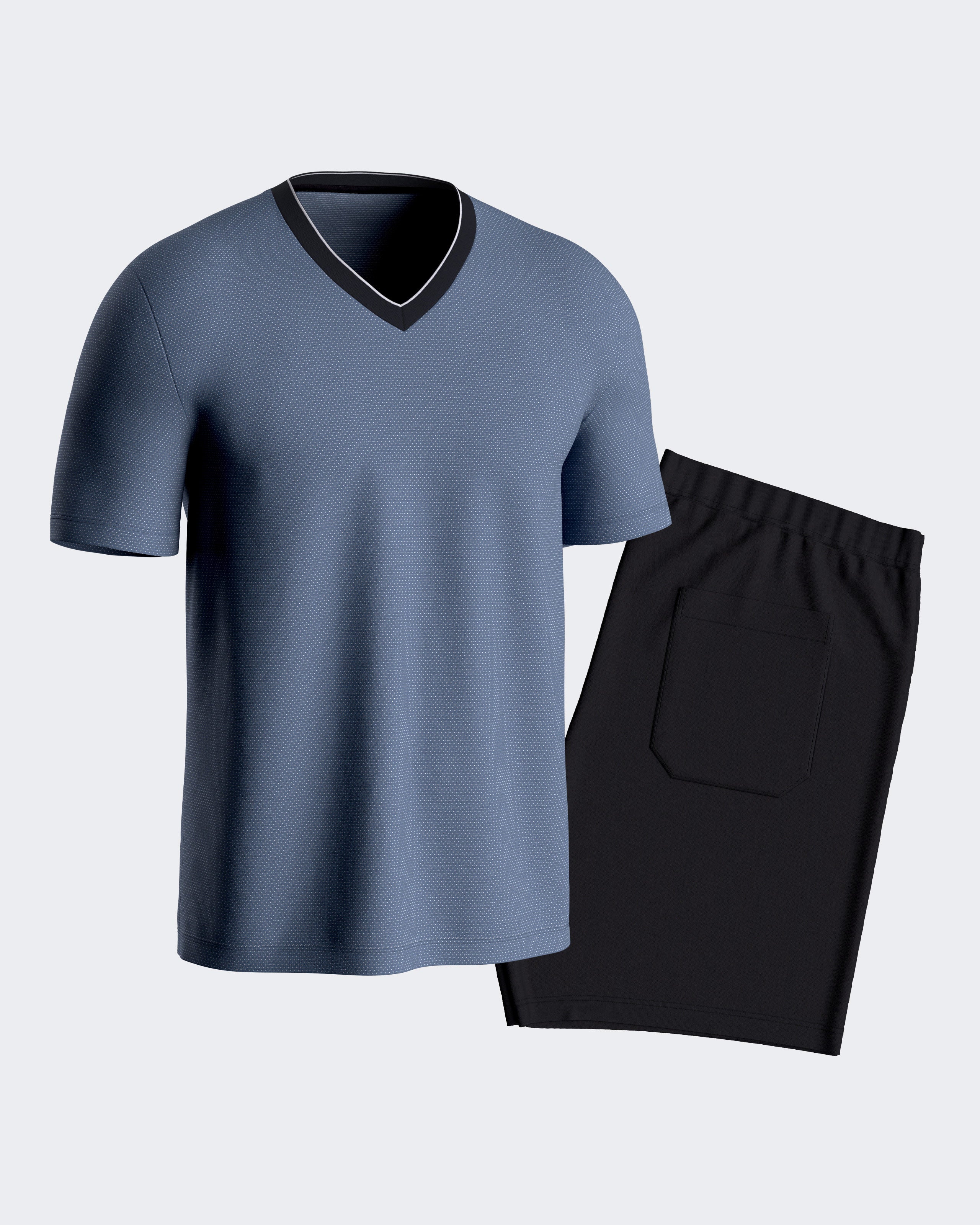 Pijama de homem curto em Algodão