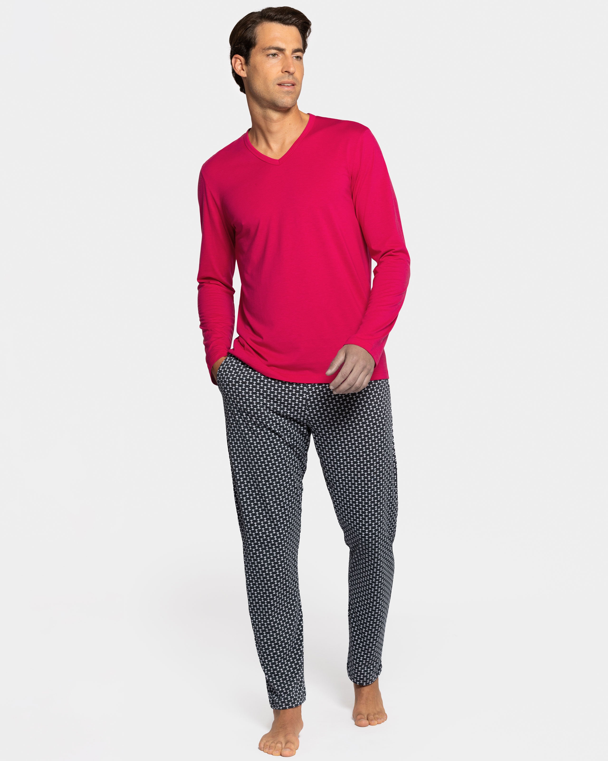 Pyjama micromotif gémétrique