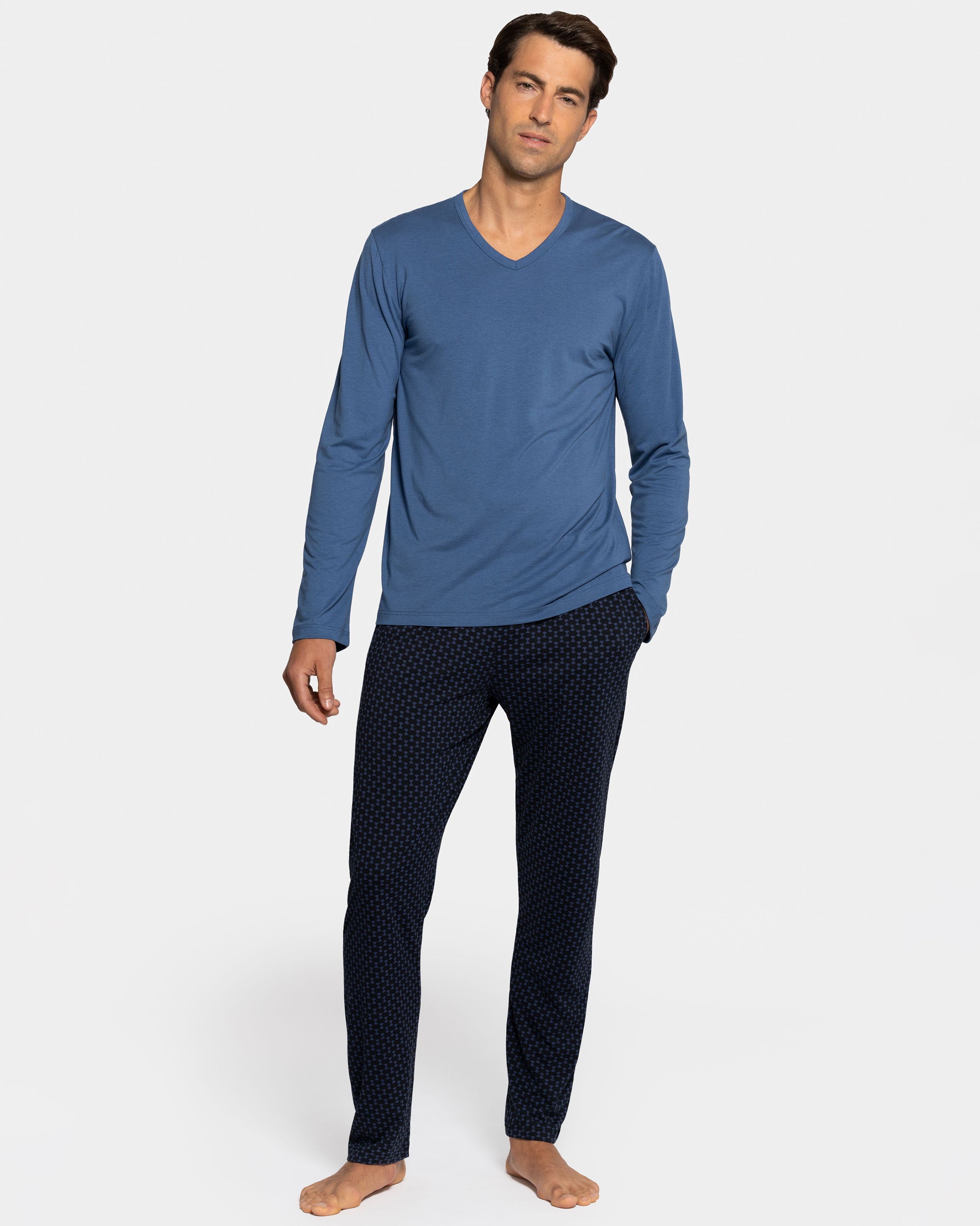 Pyjama micromotif gémétrique