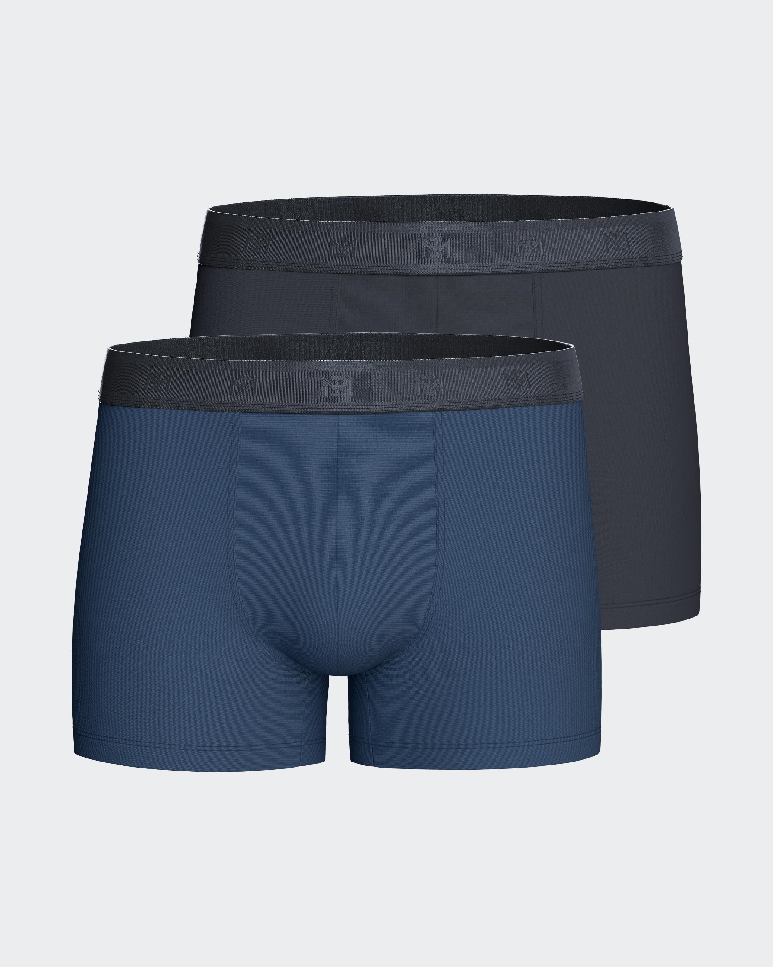 Lot 2 boxers unis en Coton Lyocell