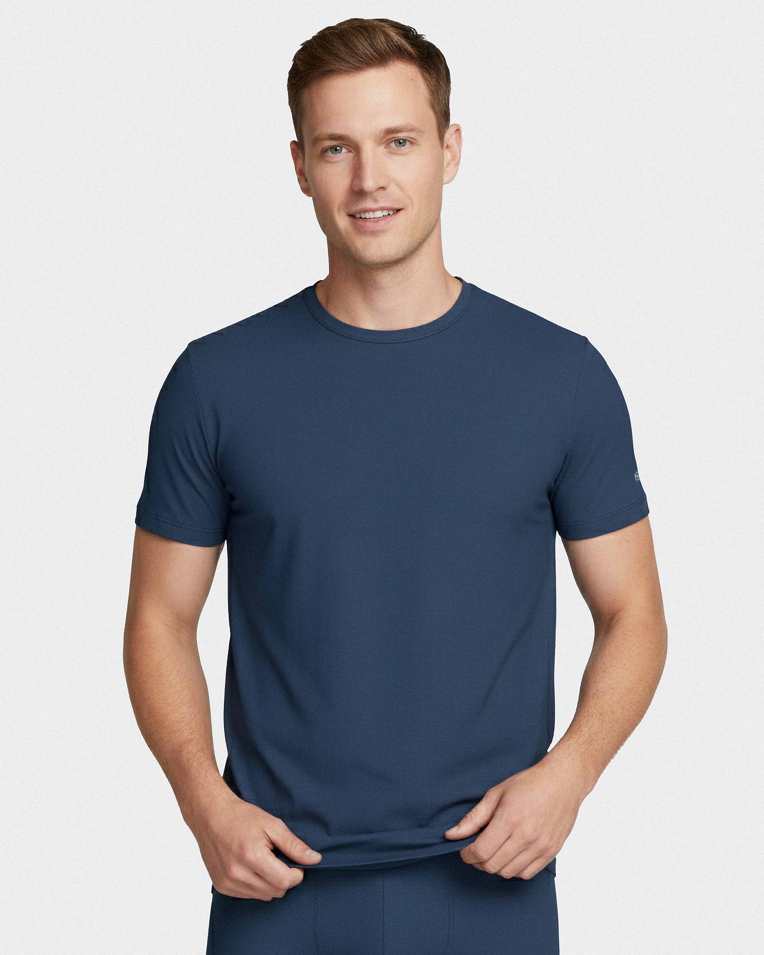 T-shirt manga curta de homem em Algodão Lyocell