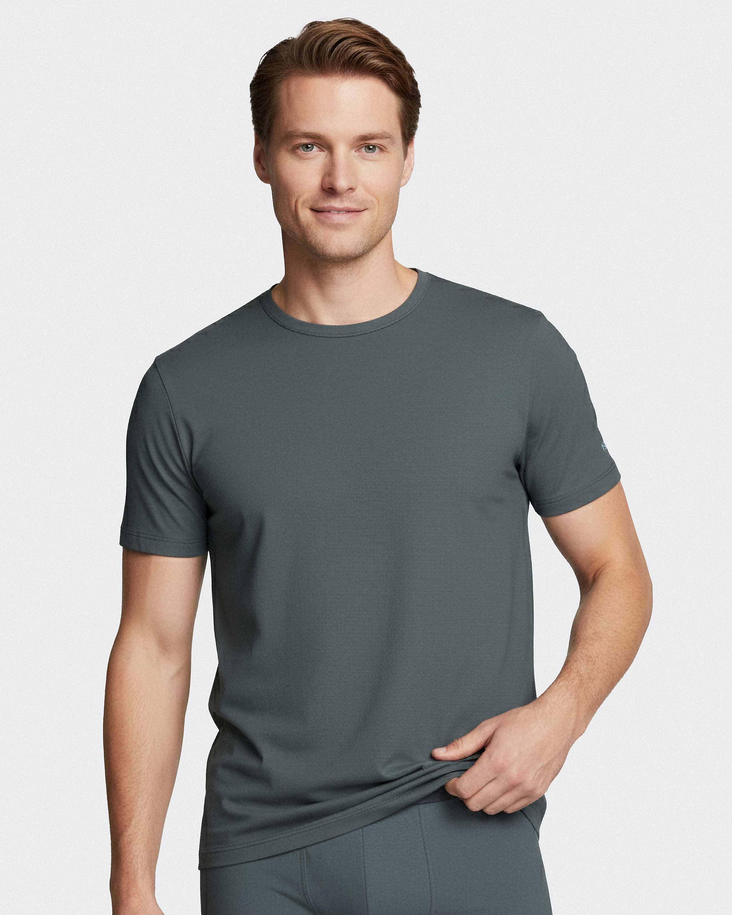 Men's short-sleeved T-shirt in Lyocell cotton