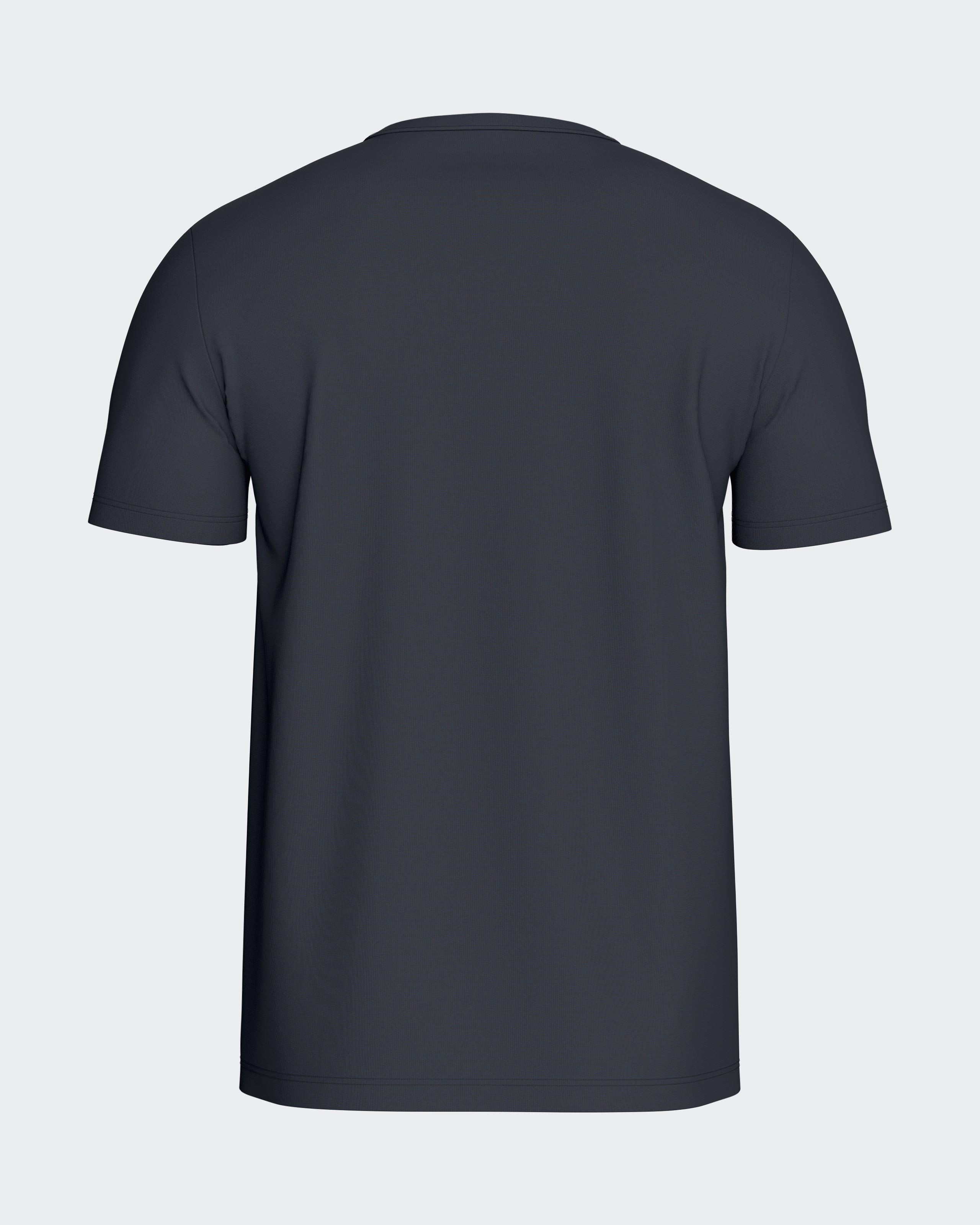 Kortærmet T-shirt i lyocell og bomuld