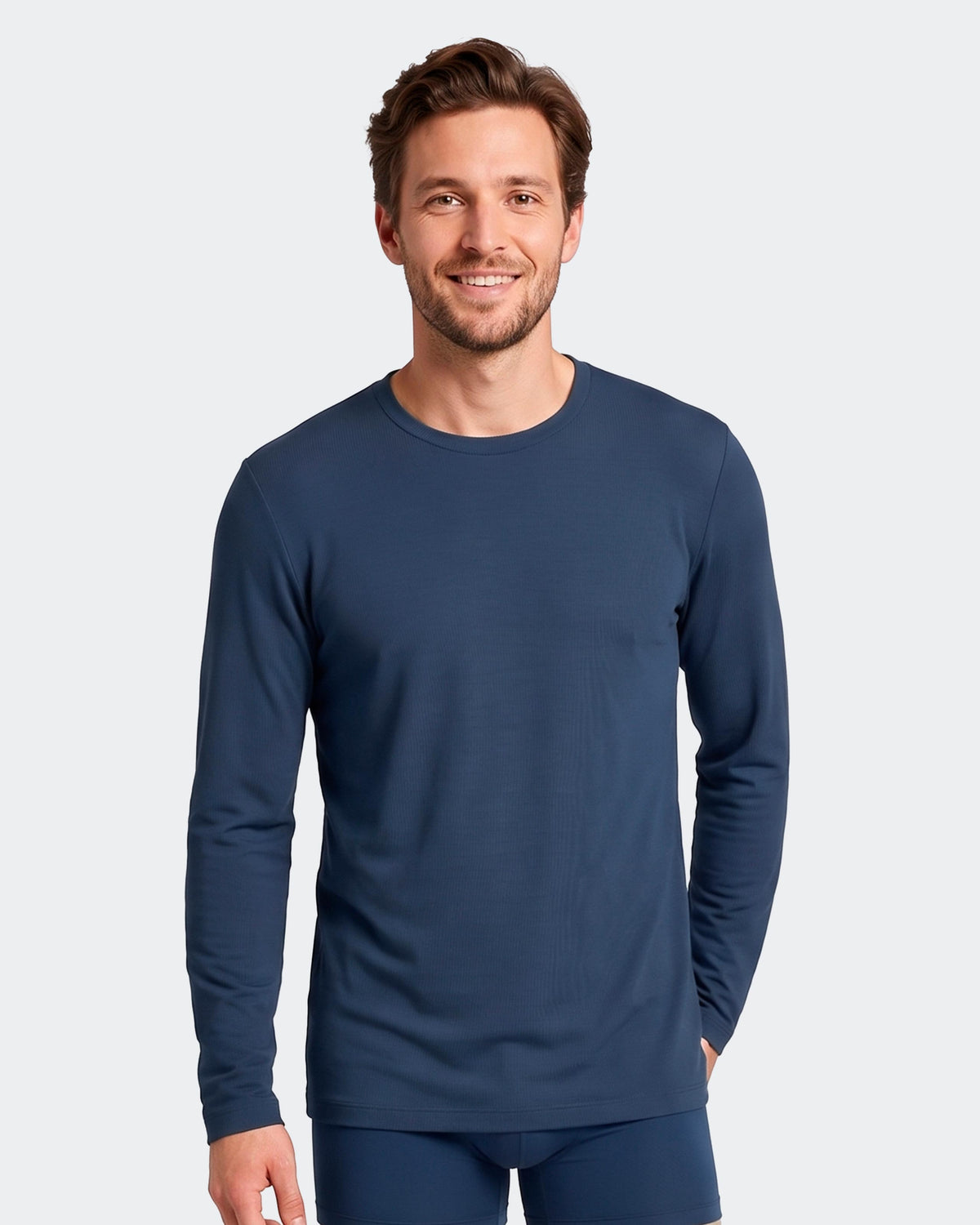 Men's long sleeve t-shirt in Lyocell cotton