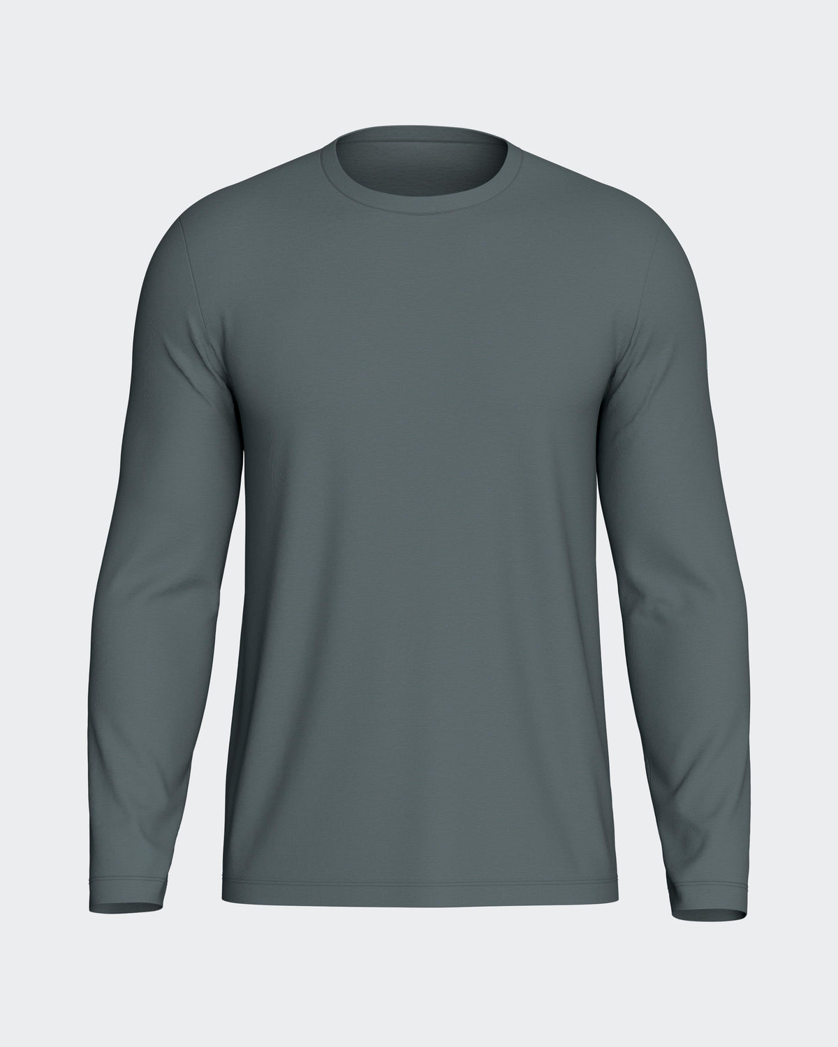 Langærmet T-shirt i lyocell og bomuld