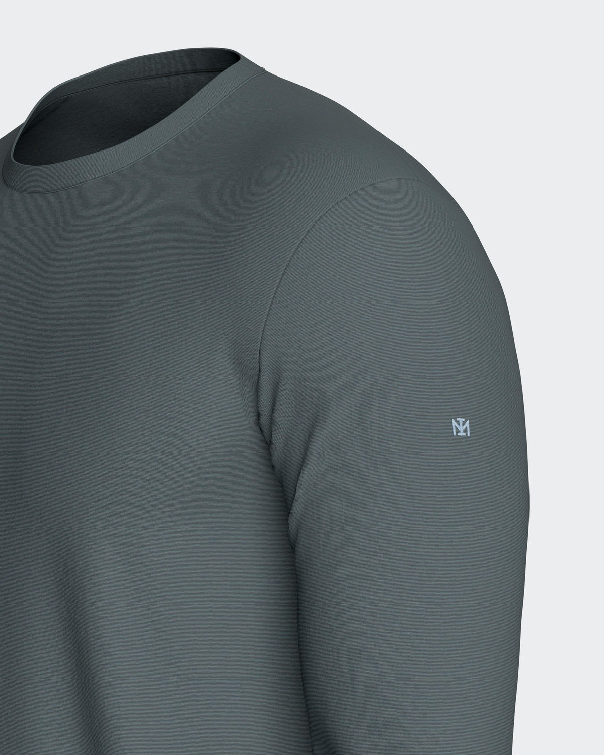 Langærmet T-shirt i lyocell og bomuld