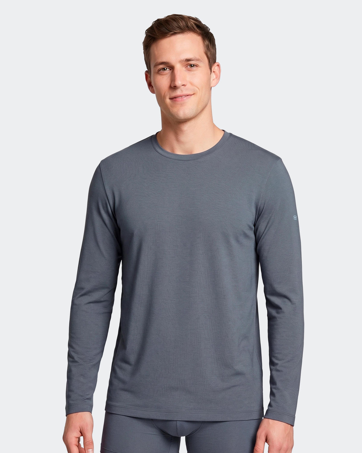 Langarm-T-Shirt für Herren aus Lyocell-Baumwolle