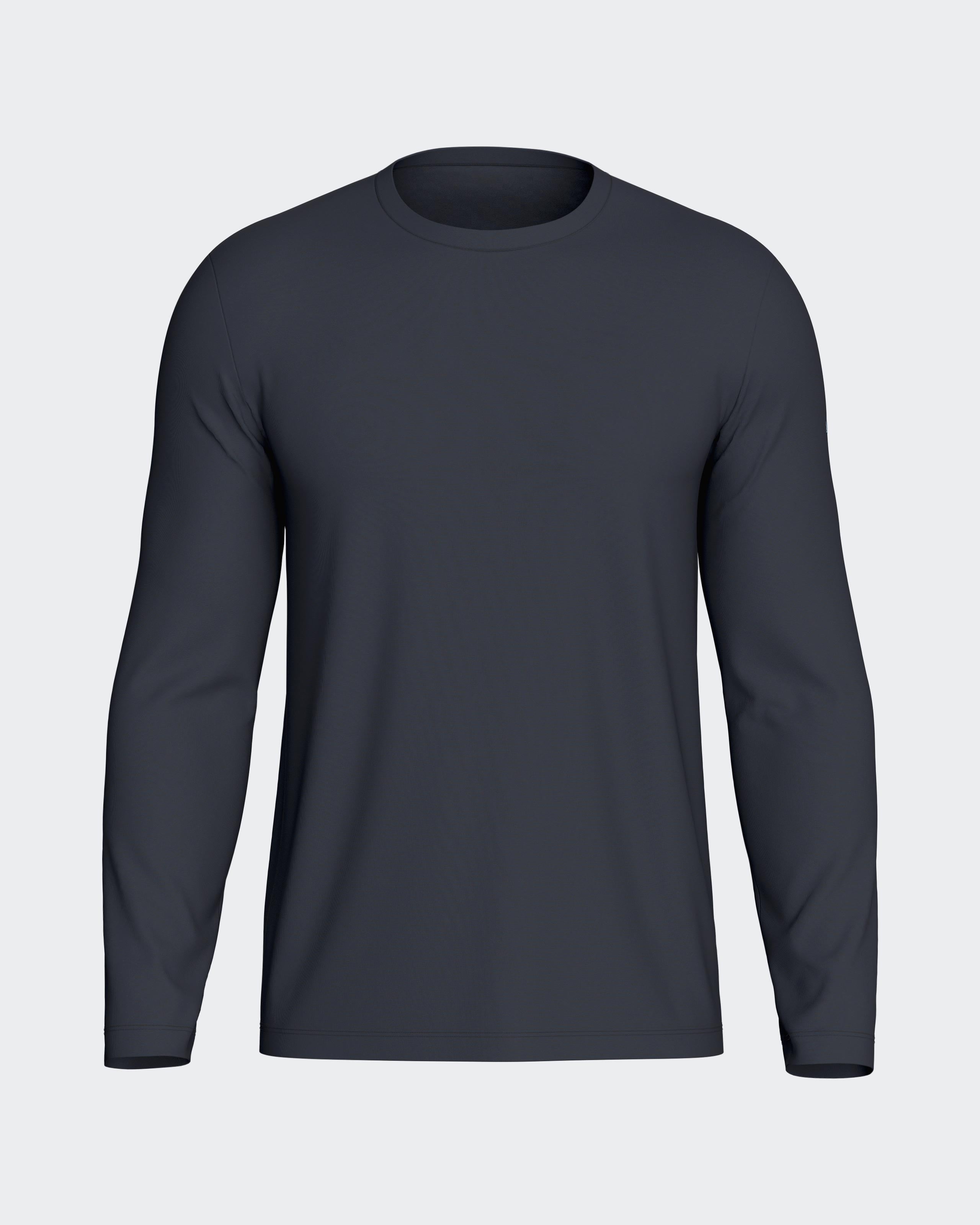 Langærmet T-shirt i lyocell og bomuld