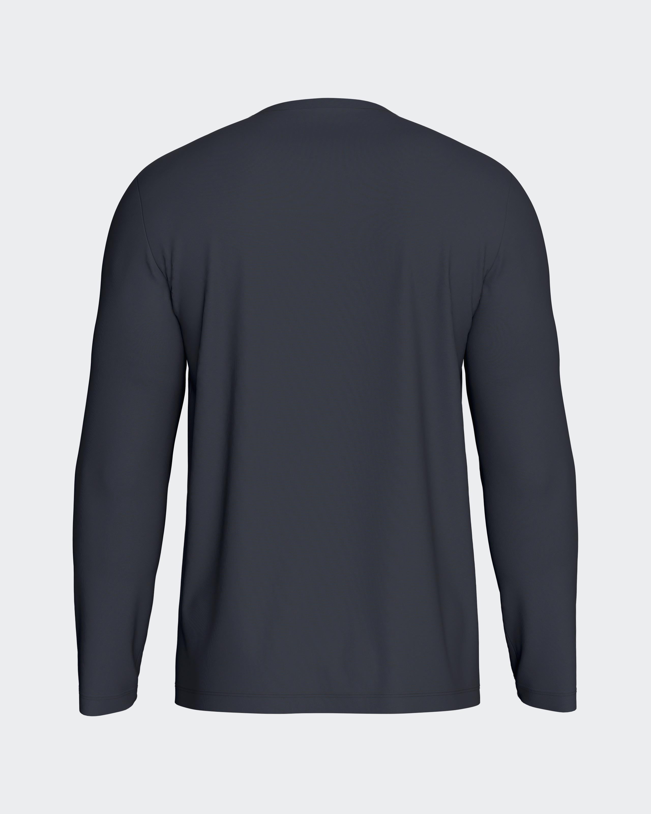 Langærmet T-shirt i lyocell og bomuld