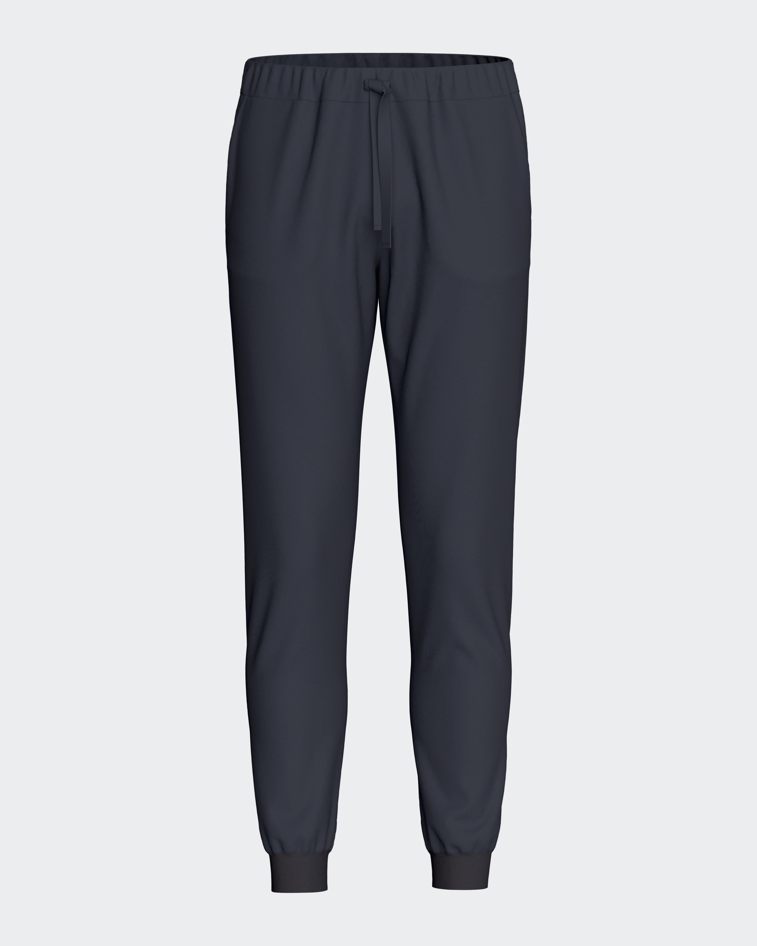 Men's plain trousers in Lyocell cotton