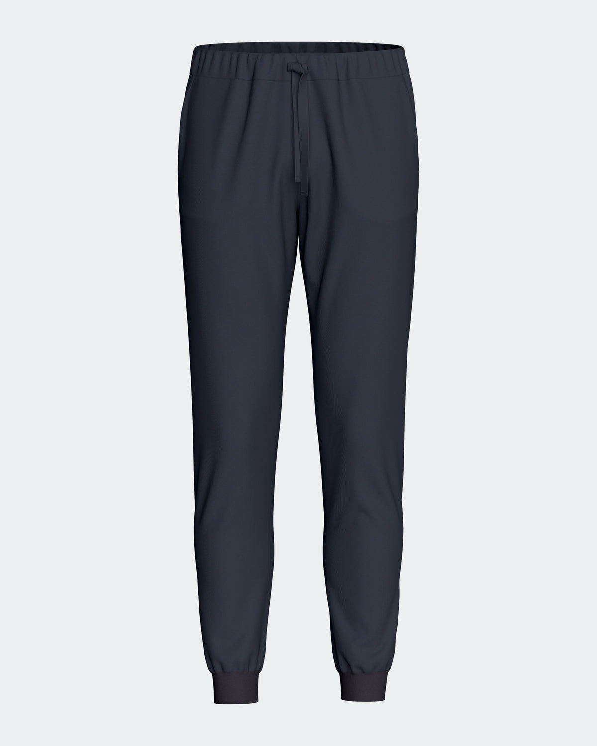 Men's plain trousers in Lyocell cotton