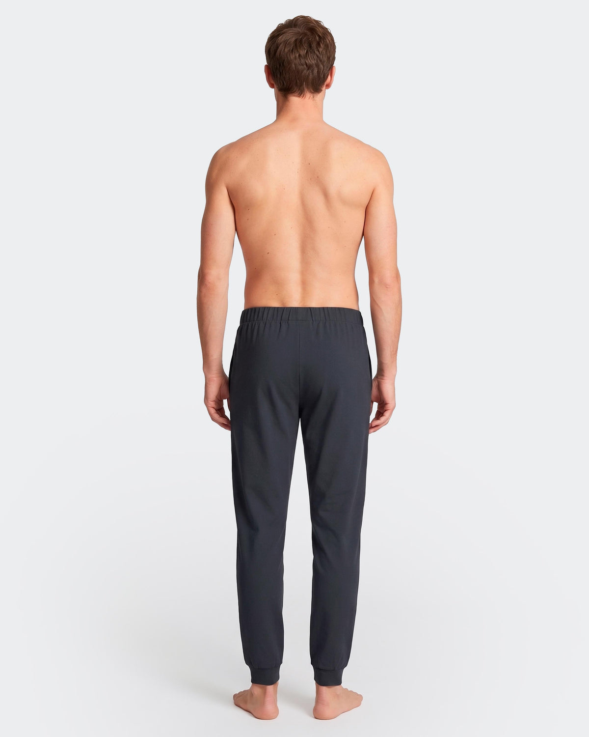 Einfarbige Herrenhose aus Lyocell-Baumwolle