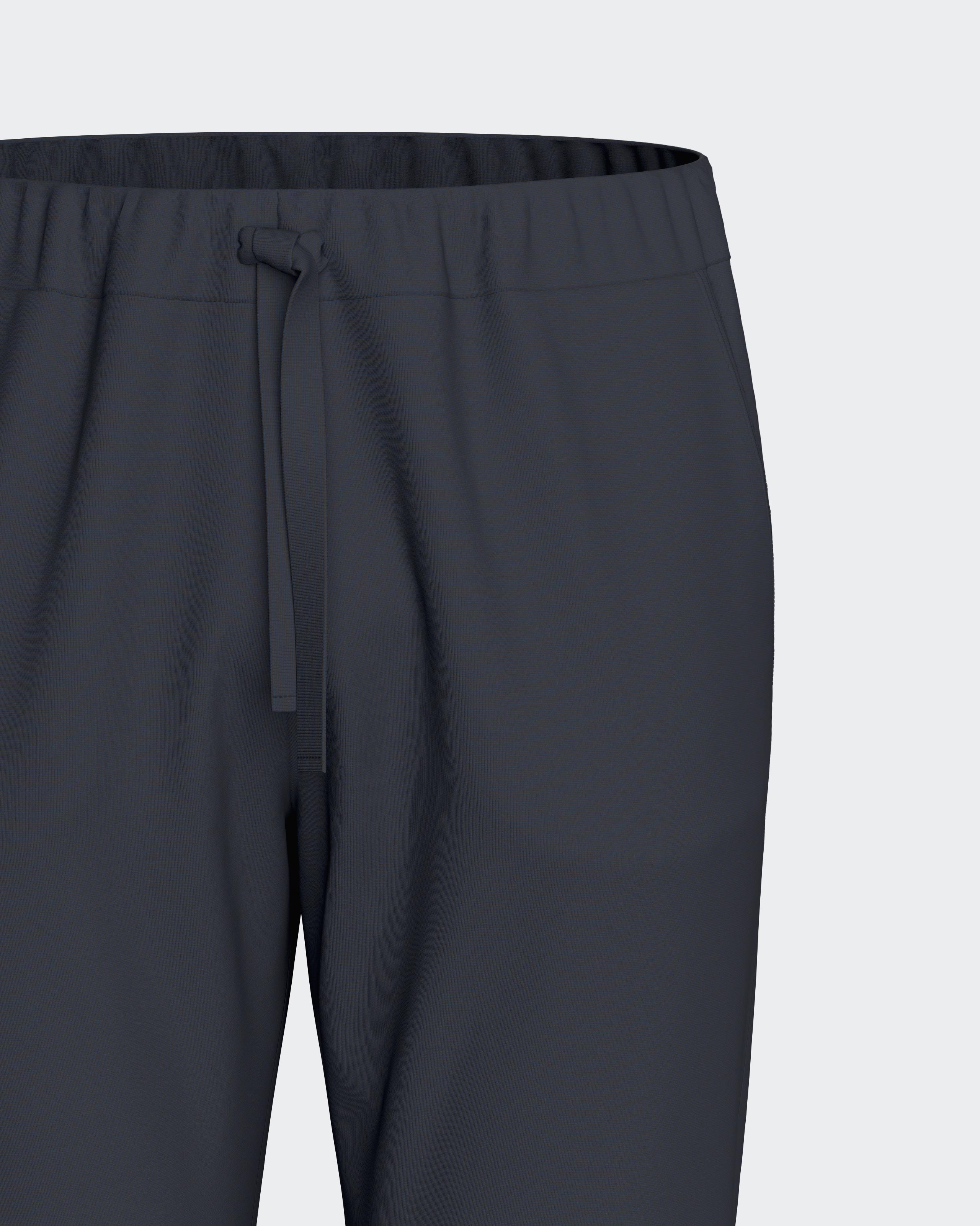 Men's plain trousers in Lyocell cotton