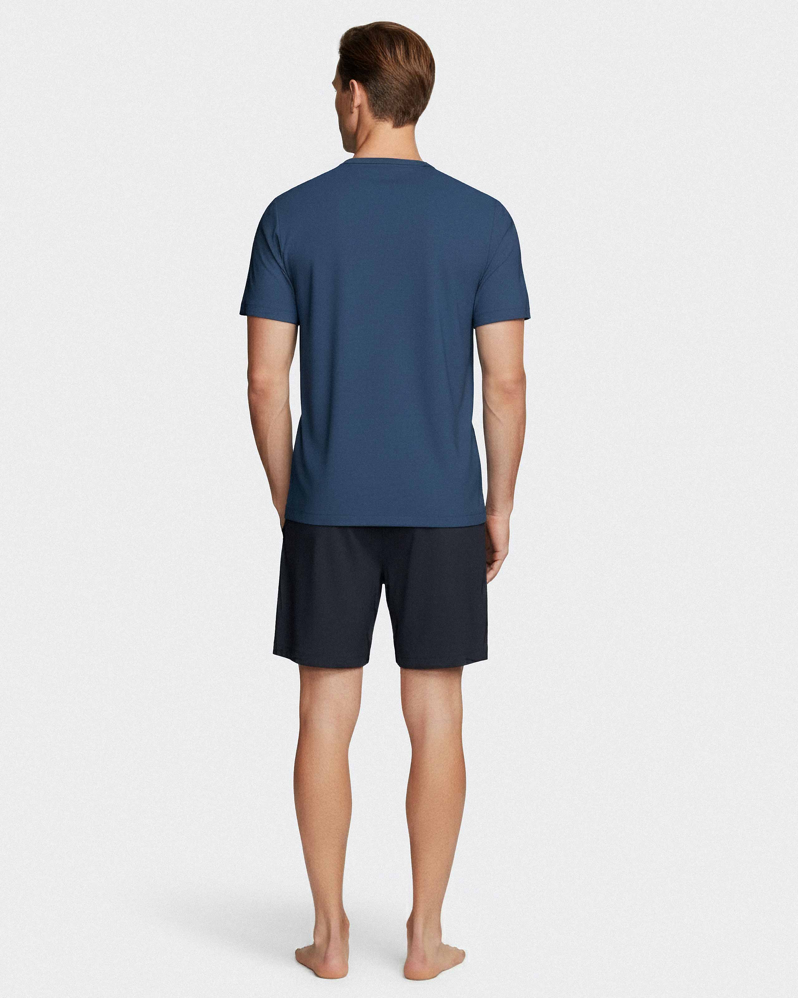 Pijama curto de homem em Lyocell