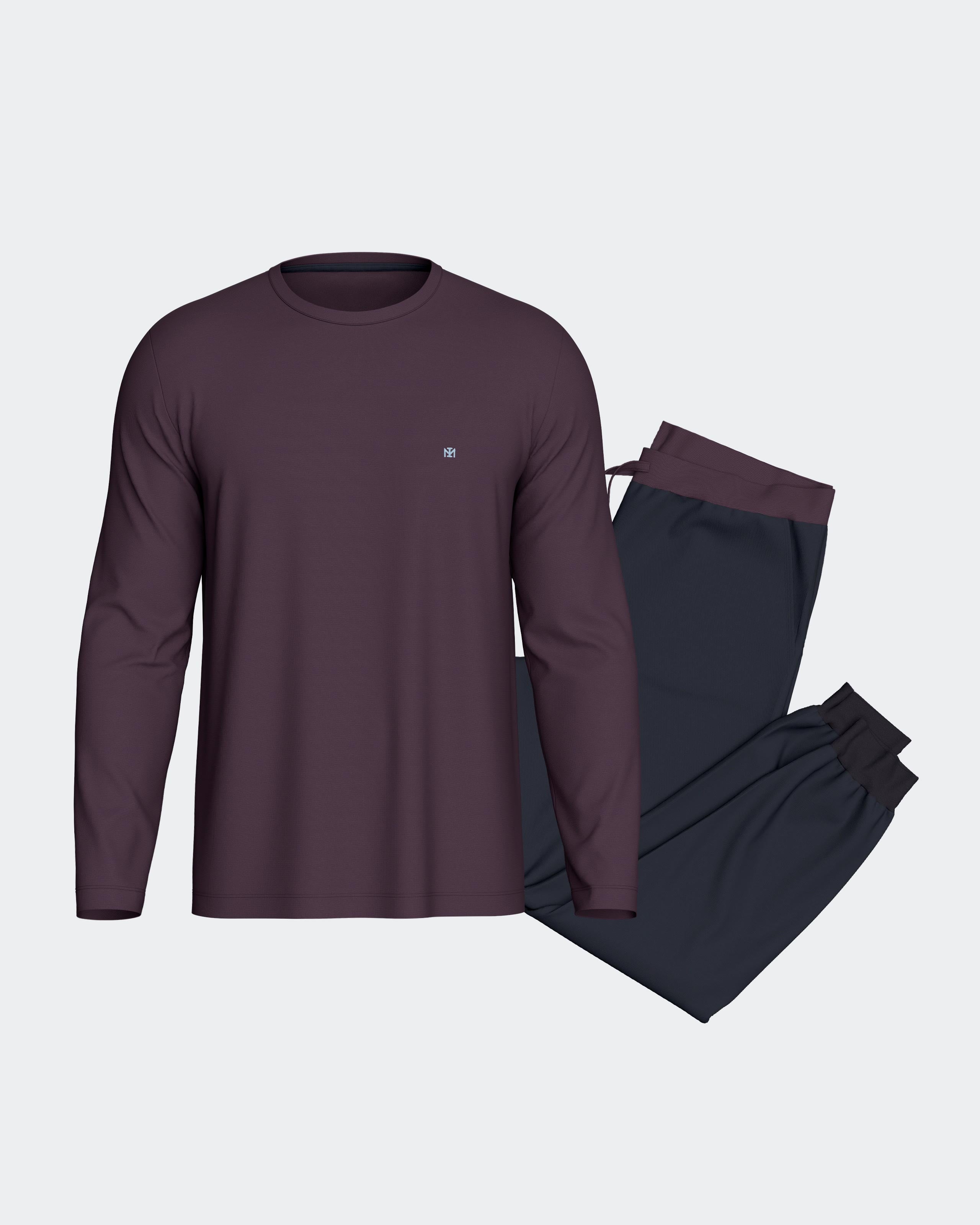 Langer Pyjama für Herren aus Lyocell