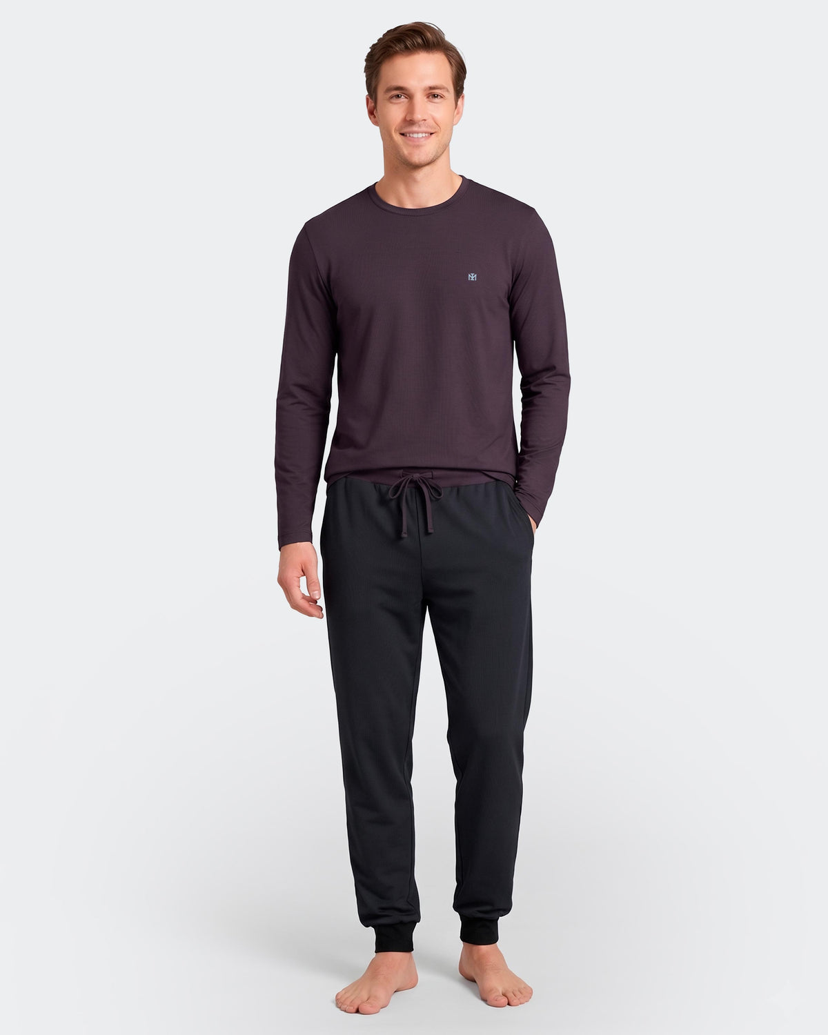 Long men's pyjama in Lyocell