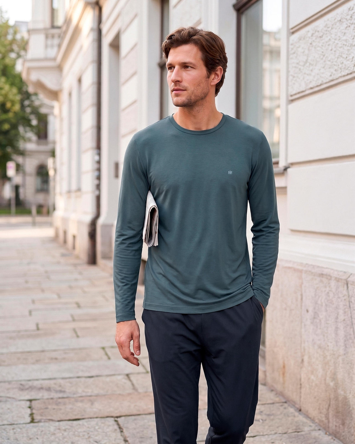 Langer Pyjama für Herren aus Lyocell
