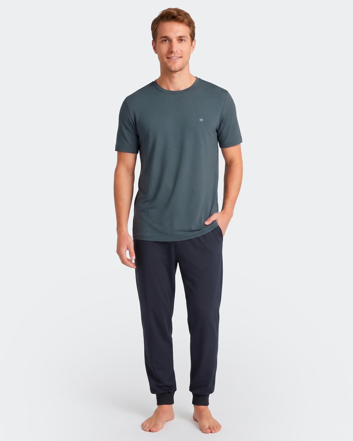 Men's pyjama in Lyocell