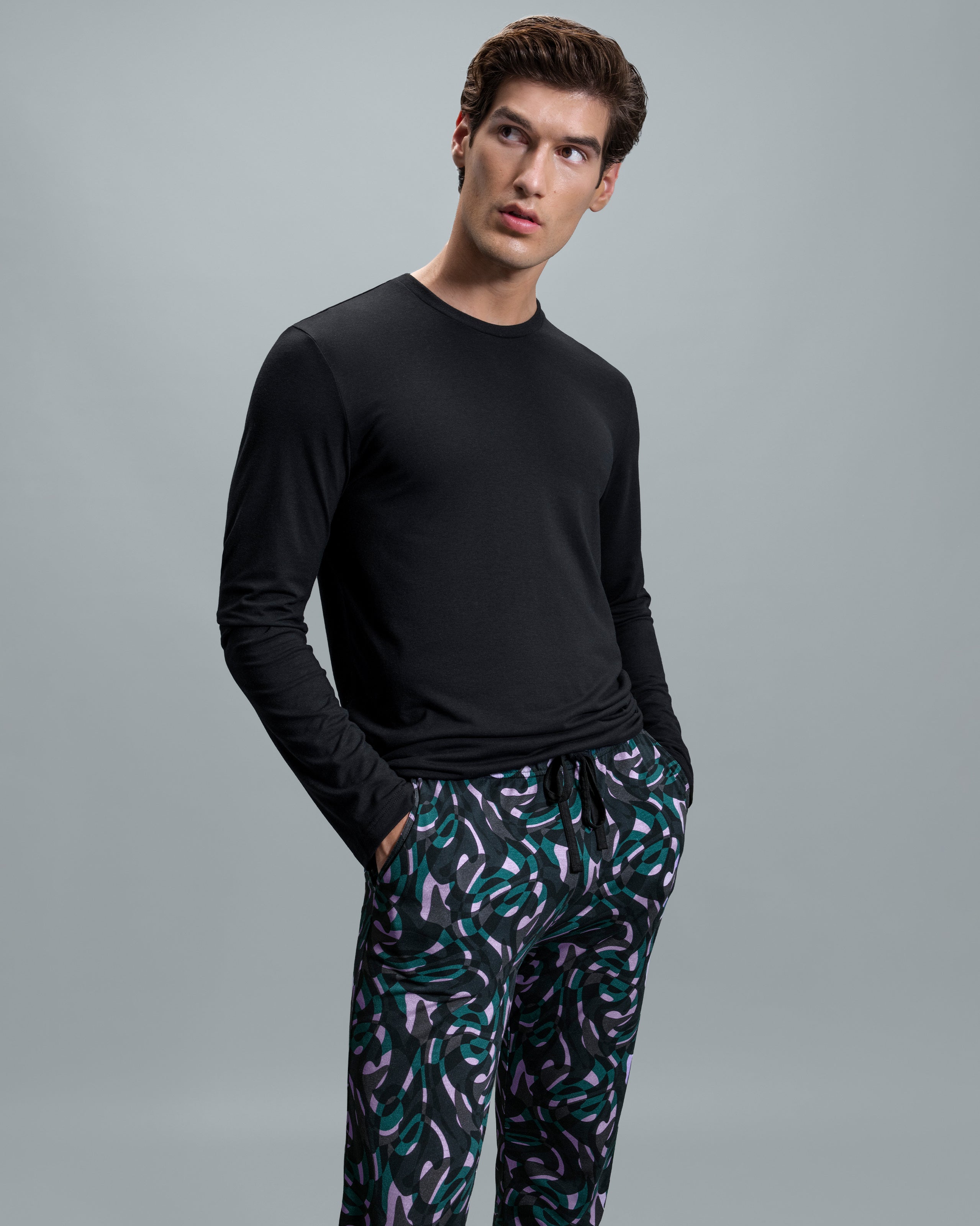 Pyjama long d'homme en Lyocell