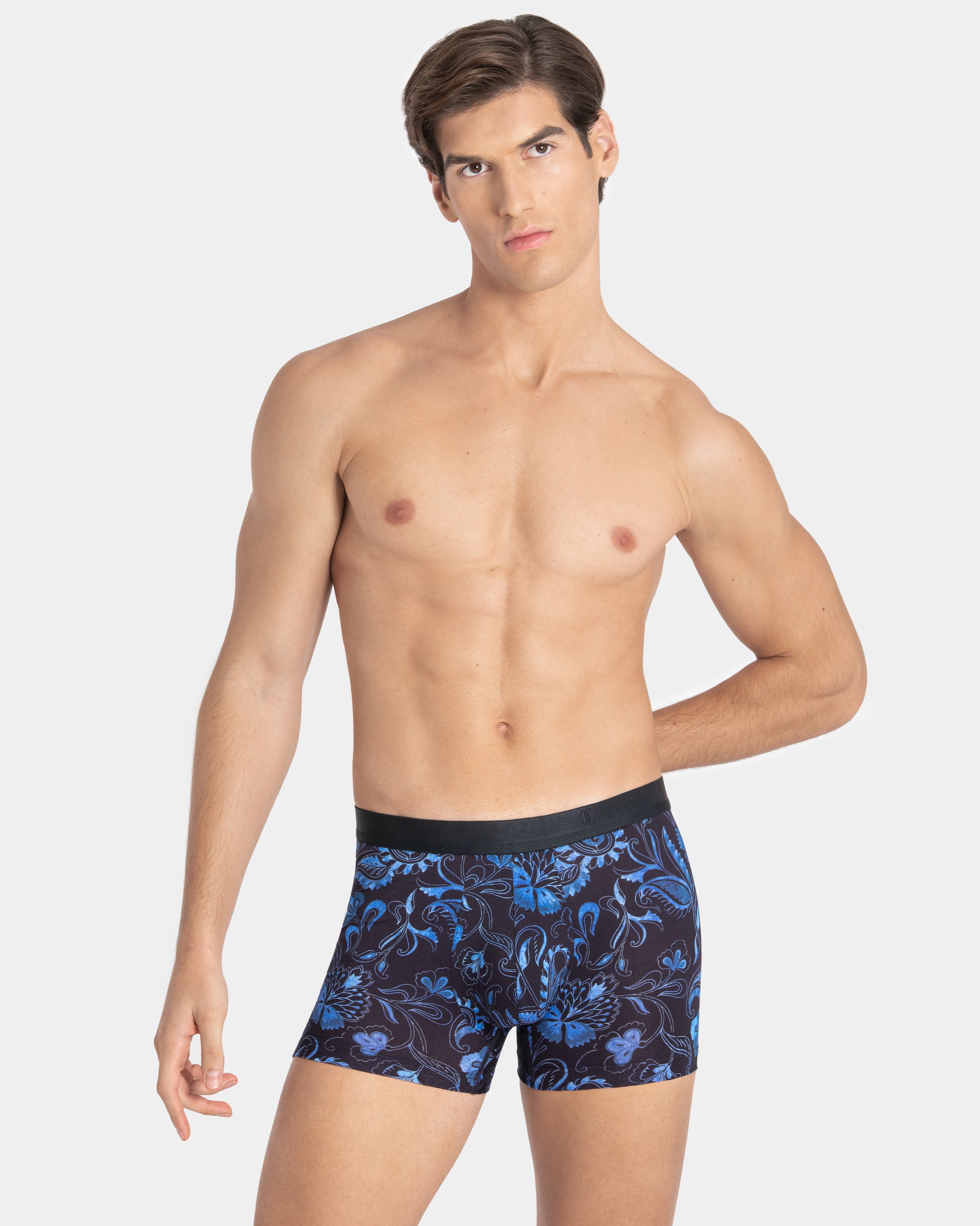 Printed man's pack 2 boxers in Lyocell
