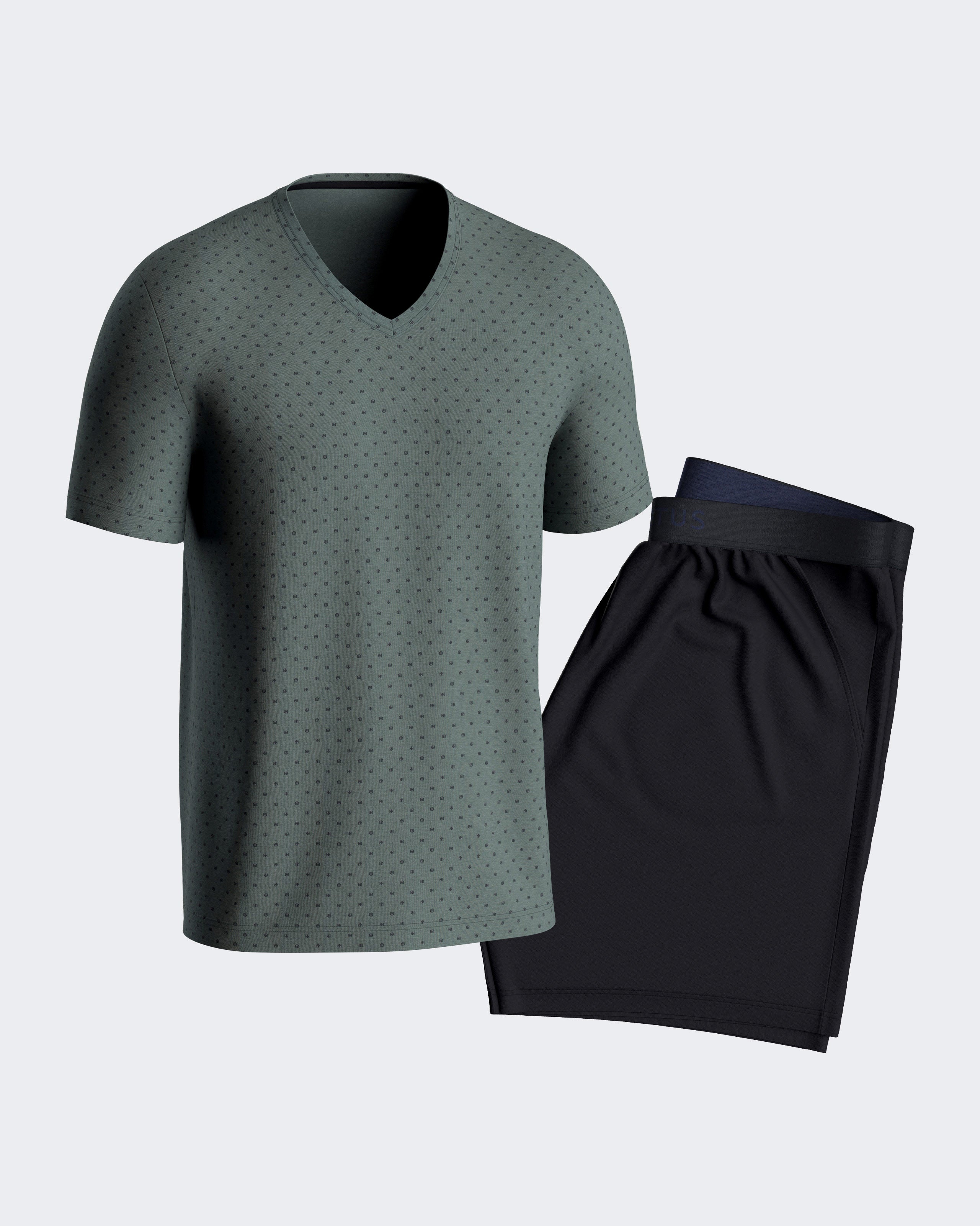 Pyjama court en Coton Modal