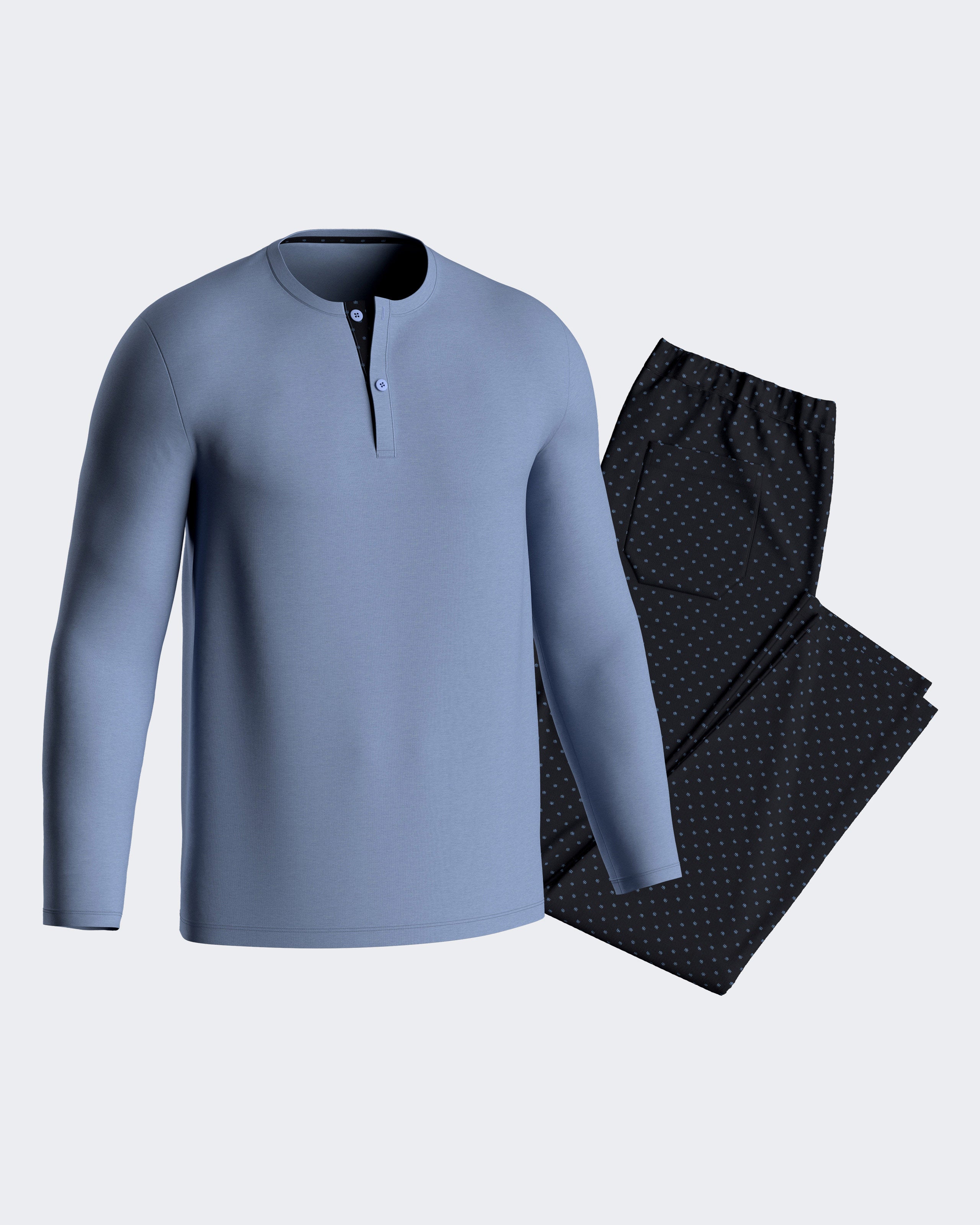 Pyjama imprimé en Coton Modal