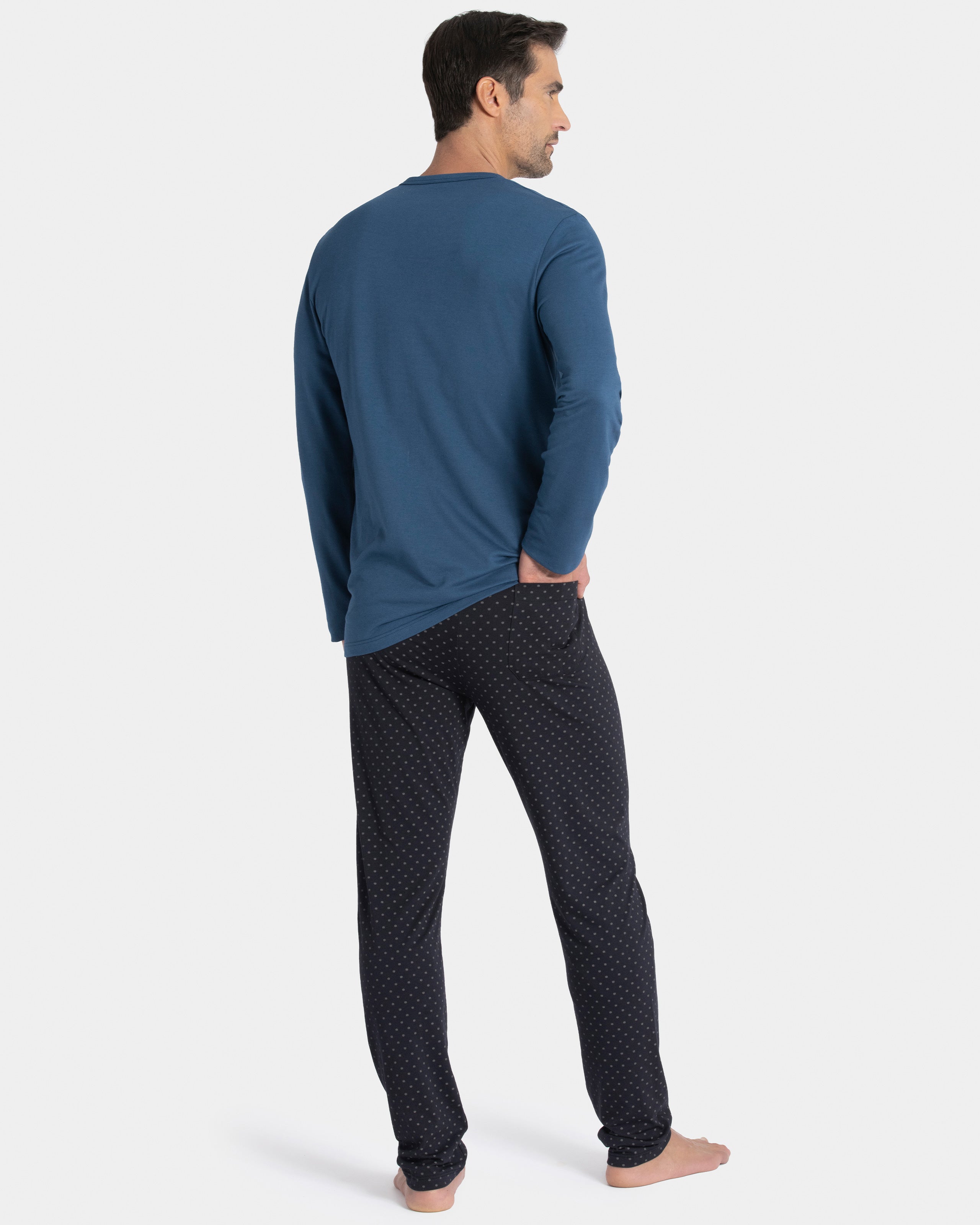 Pyjama imprimé en Coton Modal