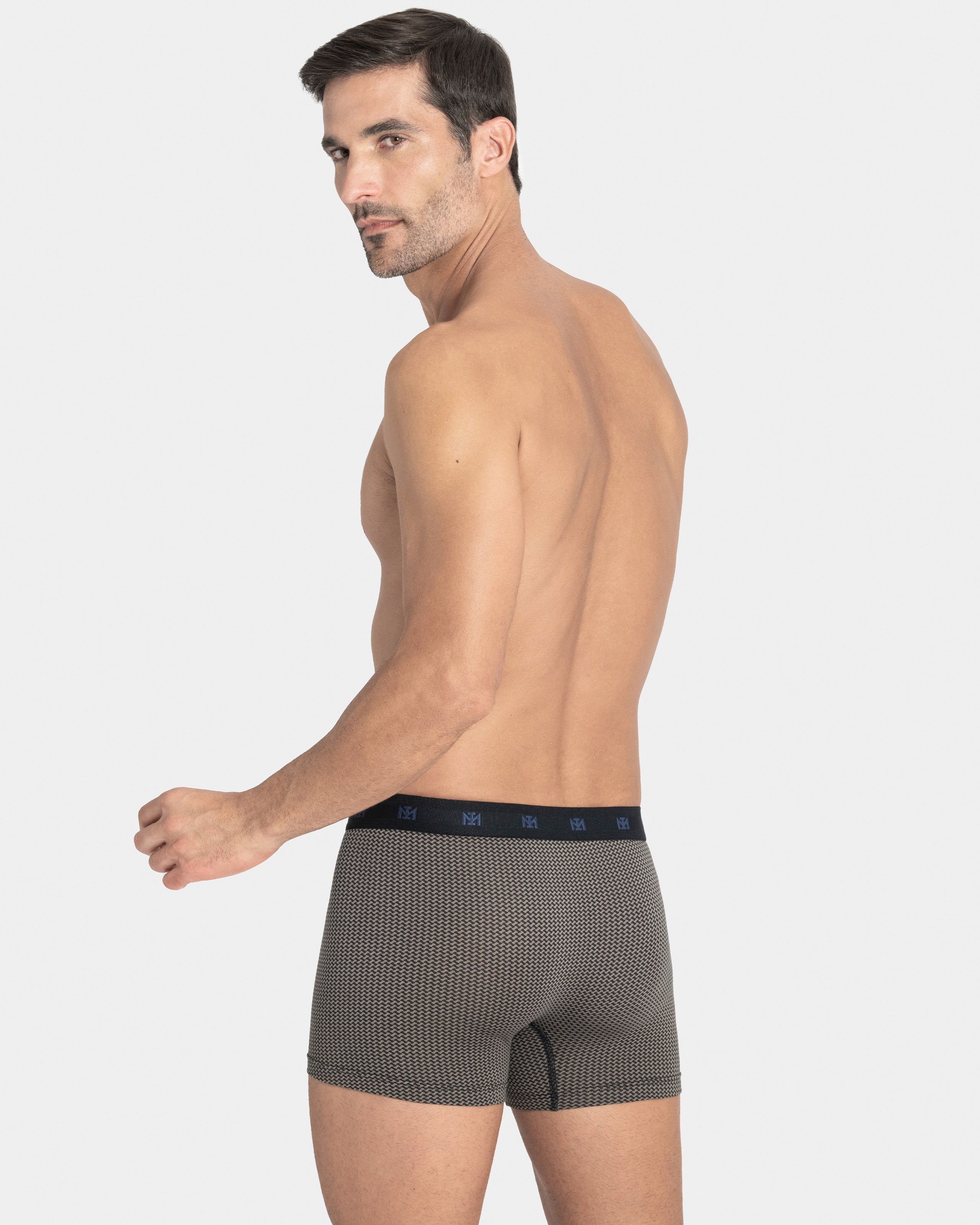 Printed man's boxer in cotton Modal
