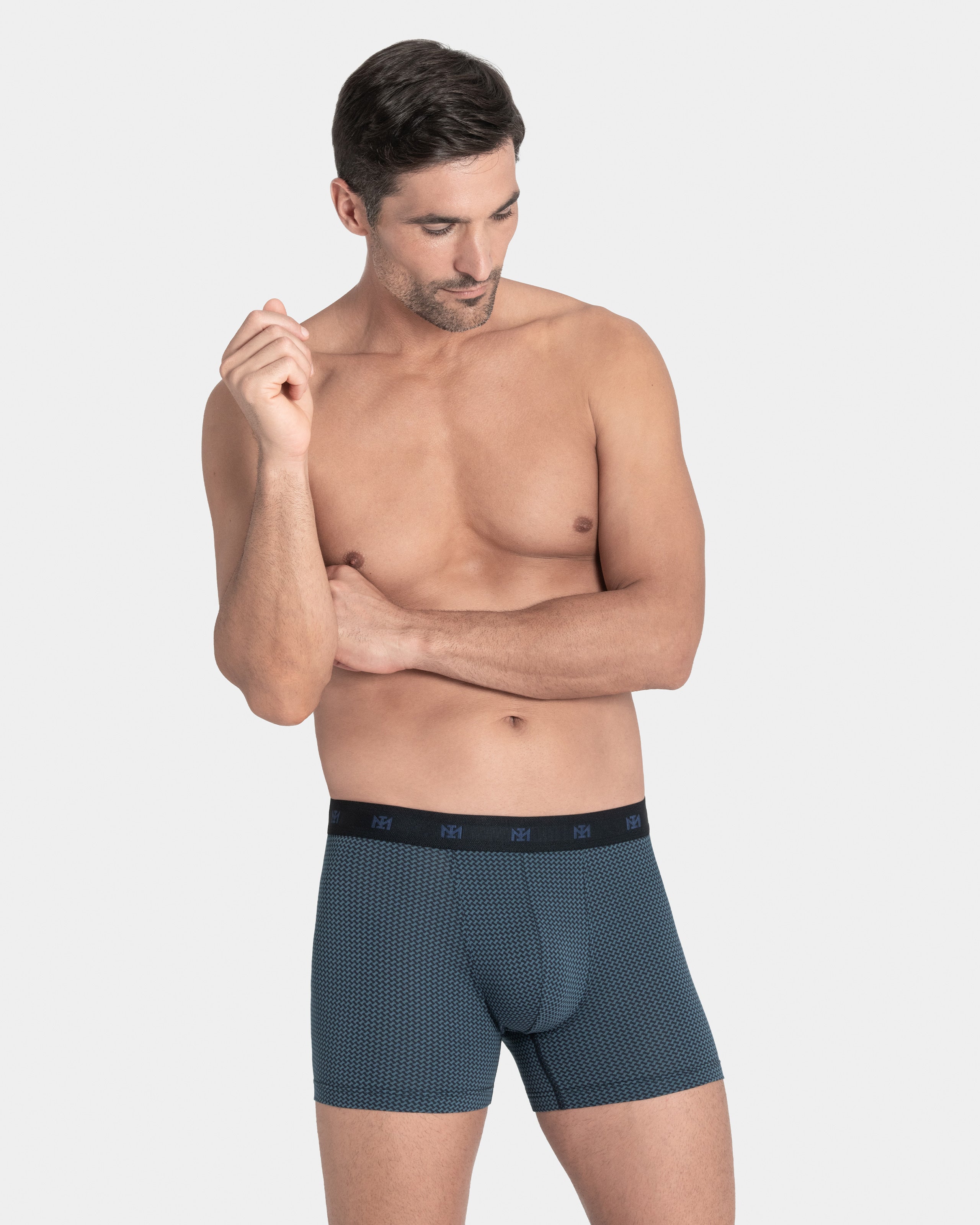Printed man's boxer in cotton Modal