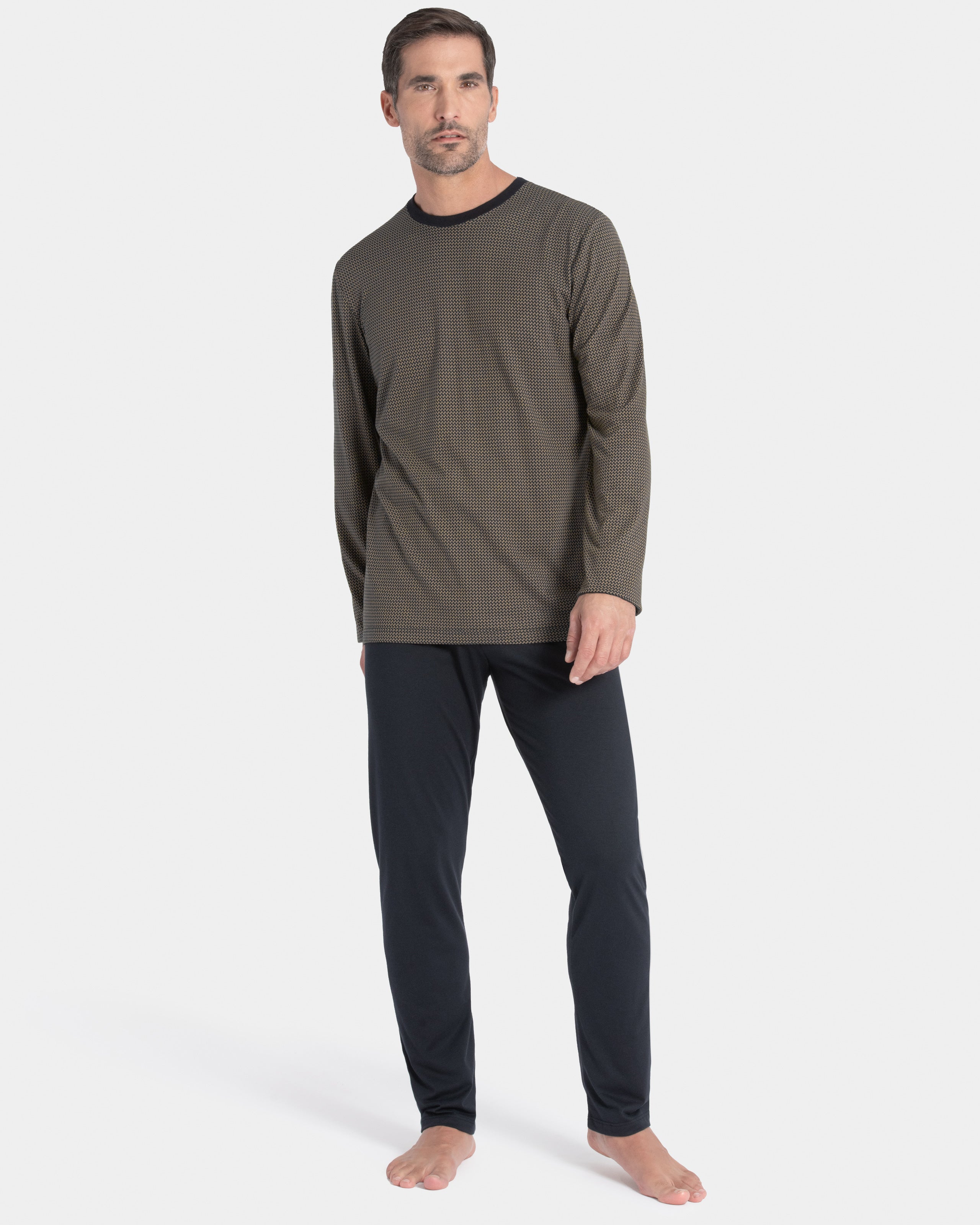 Pyjama imprimé en Coton Modal