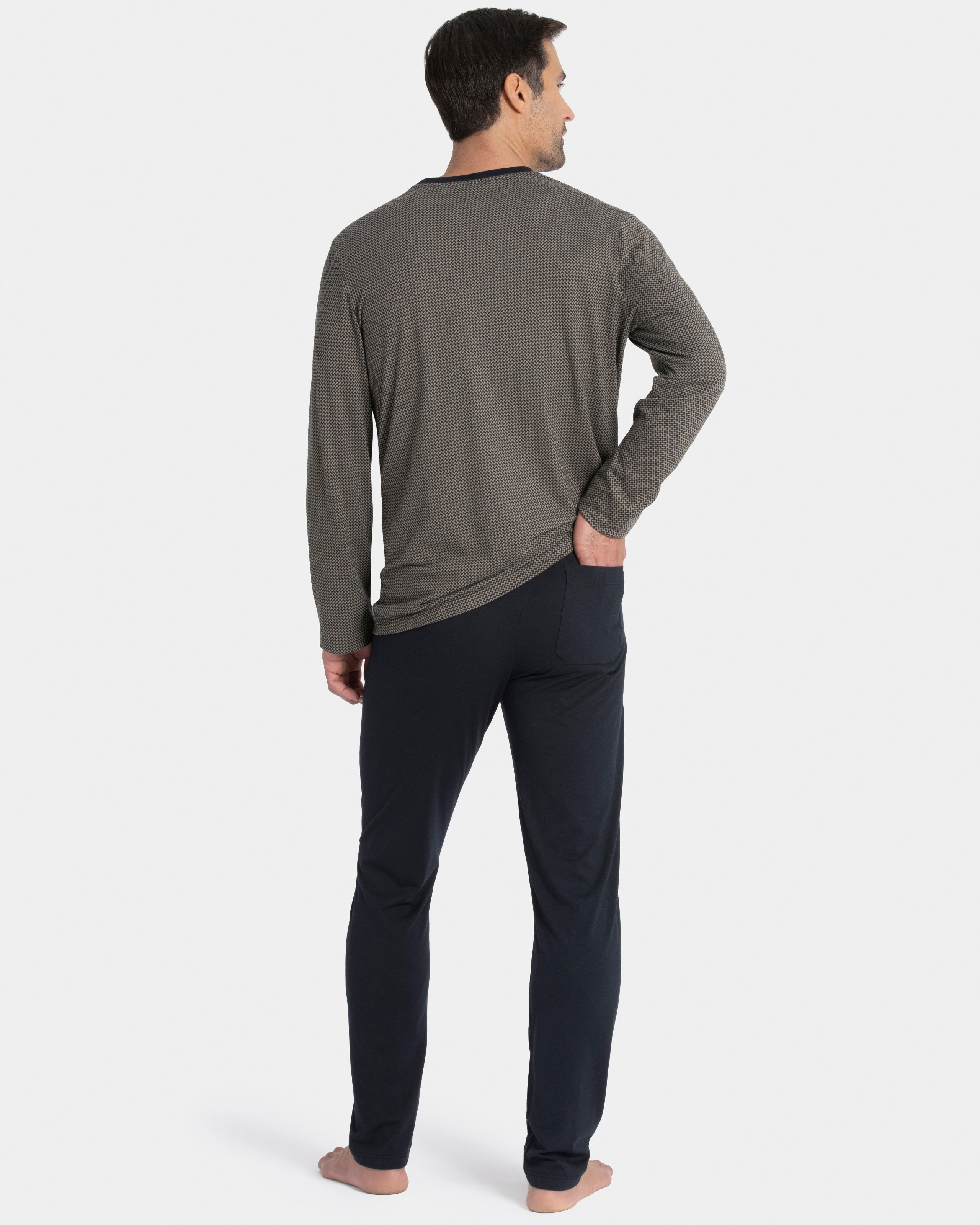 Pyjama imprimé en Coton Modal