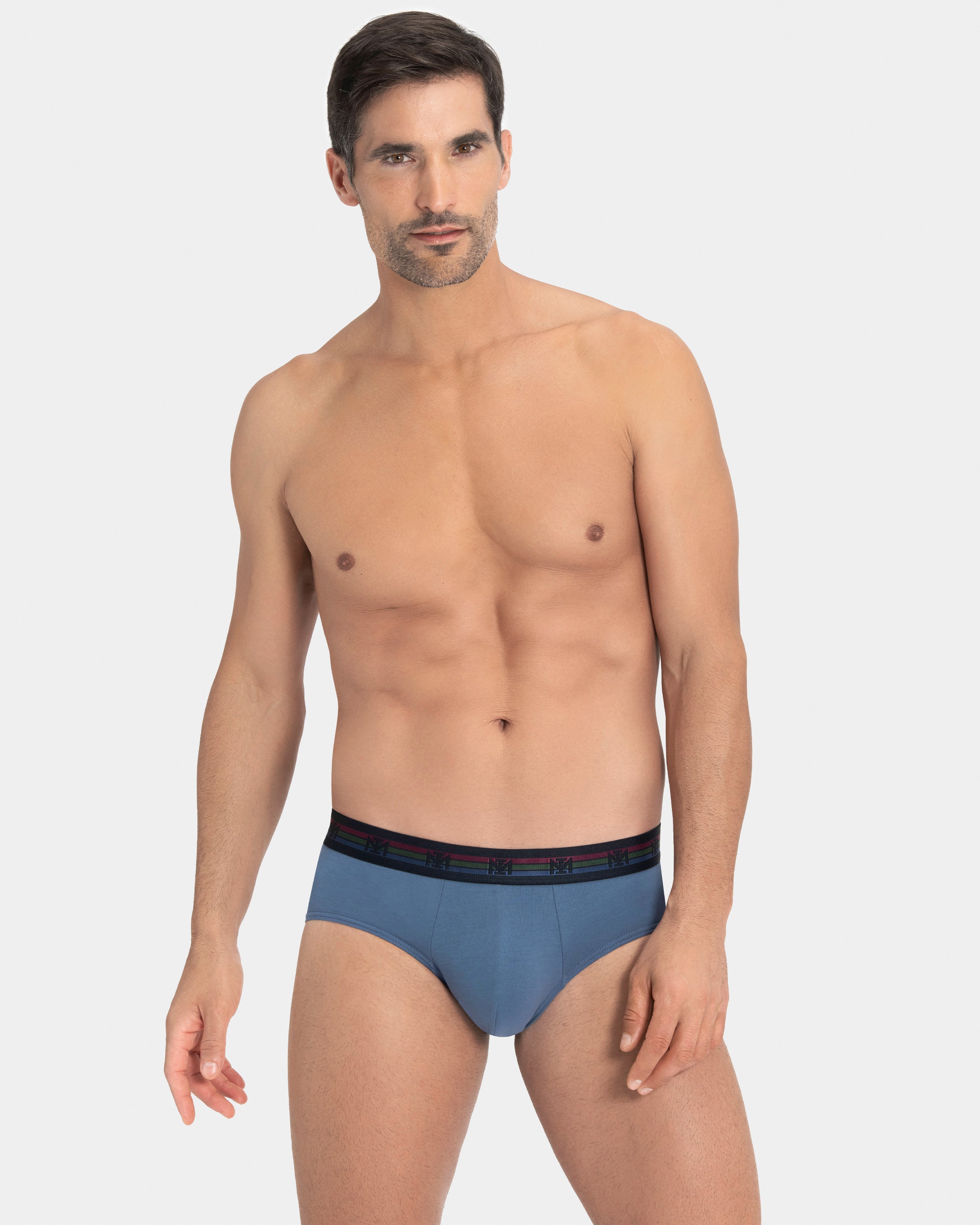 Lot de deux slips unis en Coton