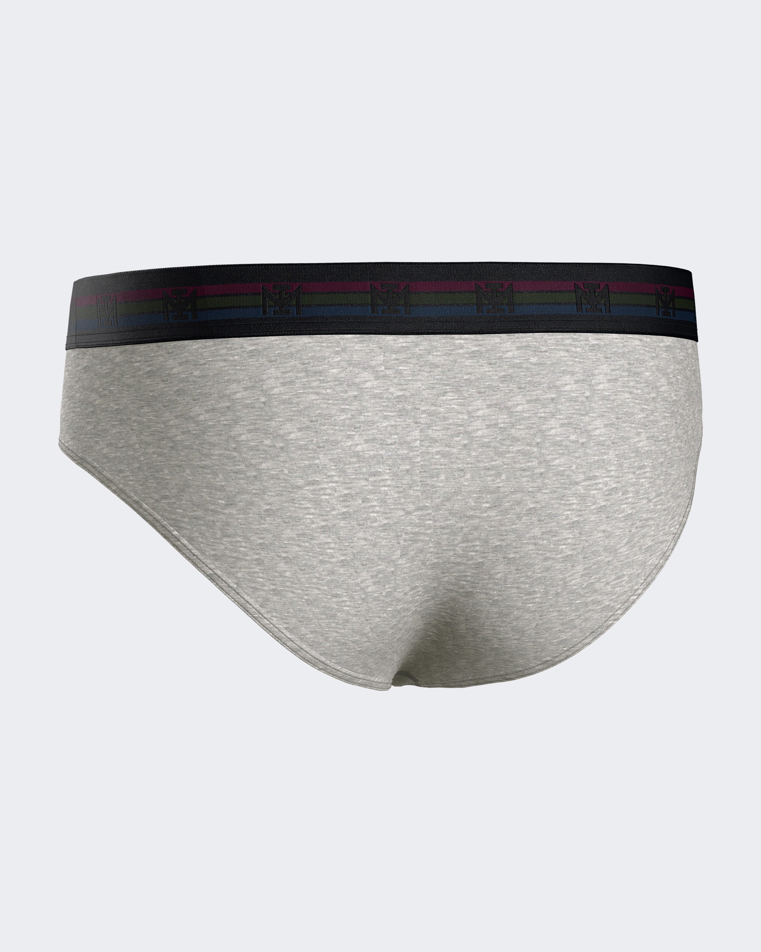 Pack of two plain man's briefs in cotton