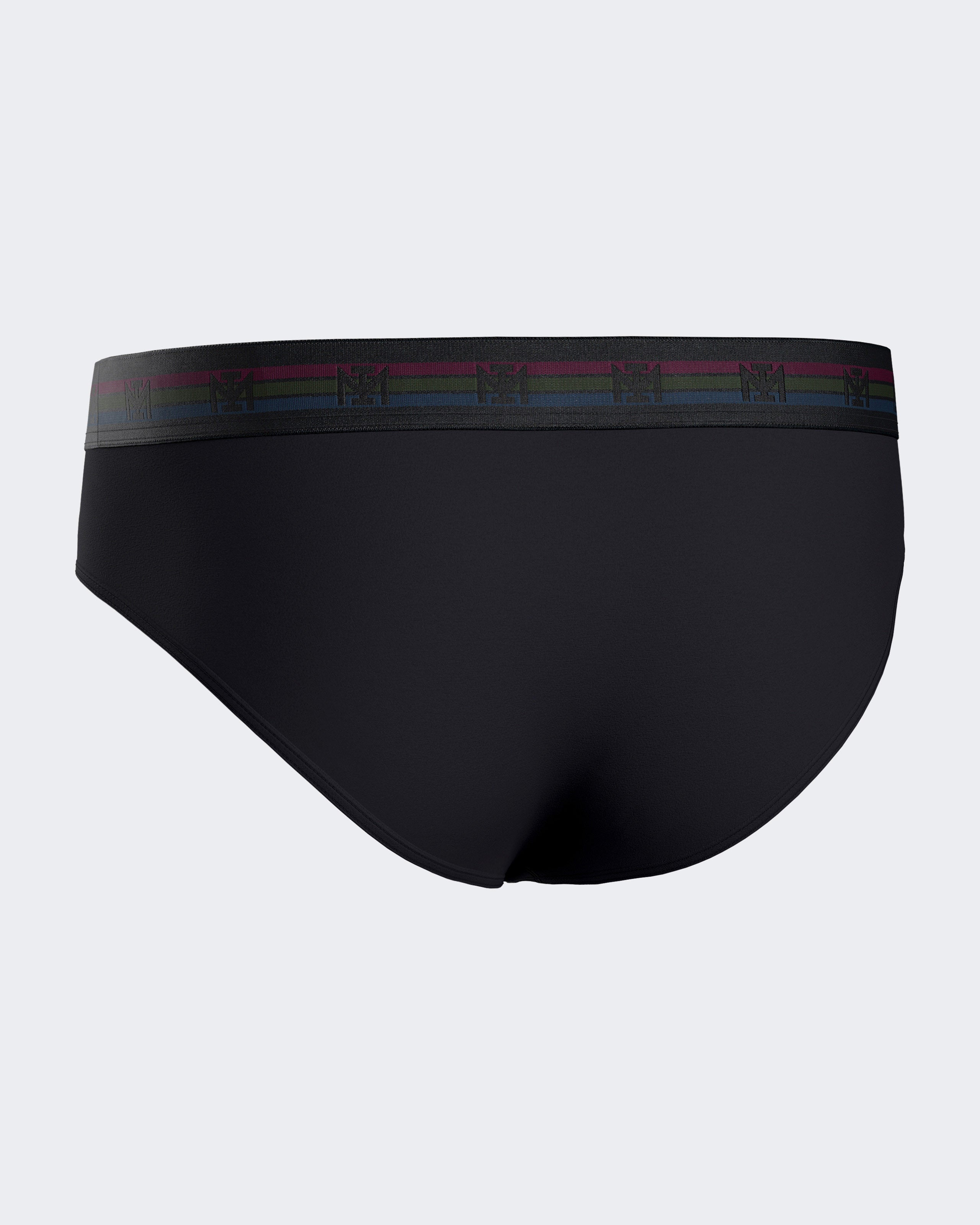 Pack of two plain man's briefs in cotton