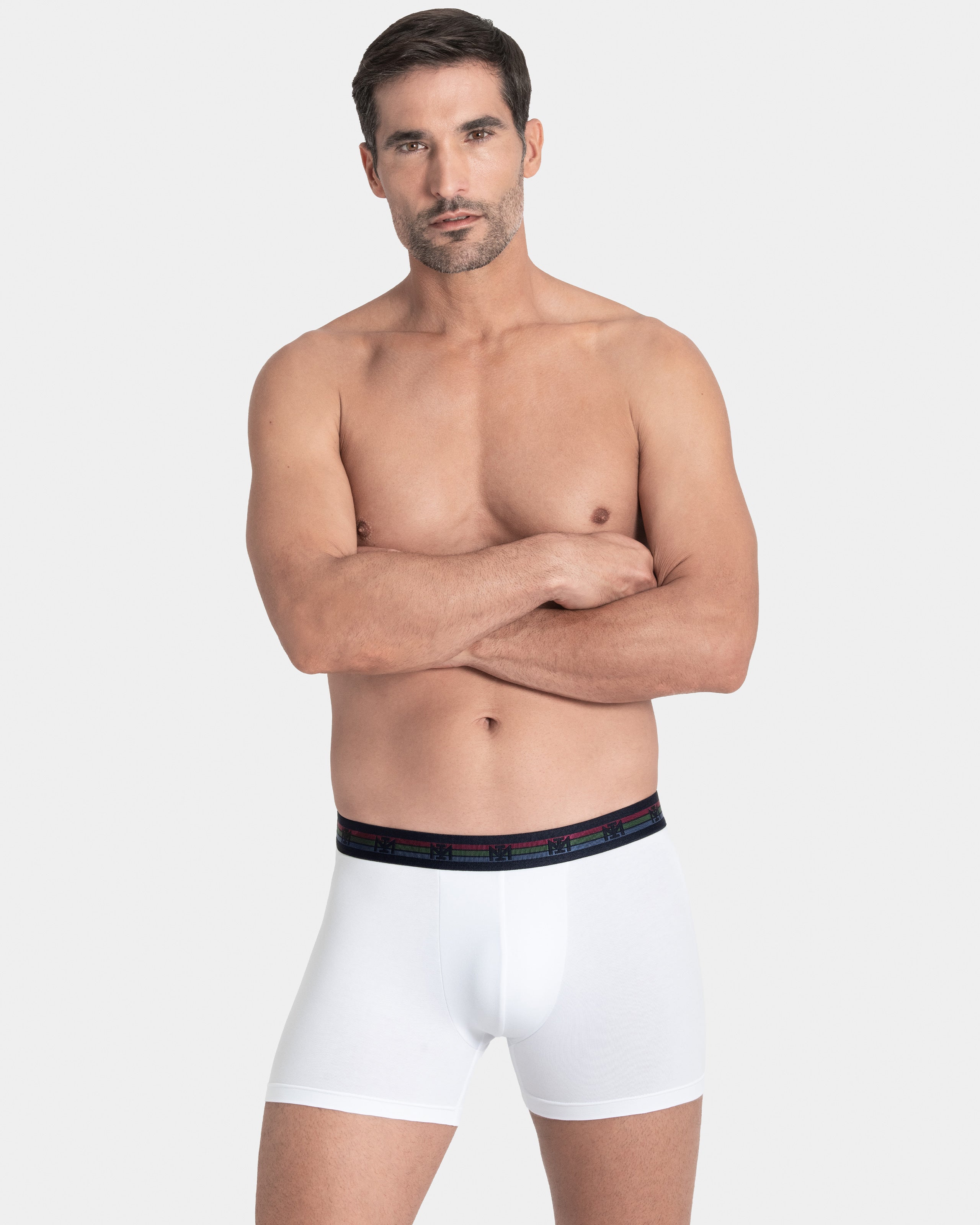Lot de deux boxers unis en Coton