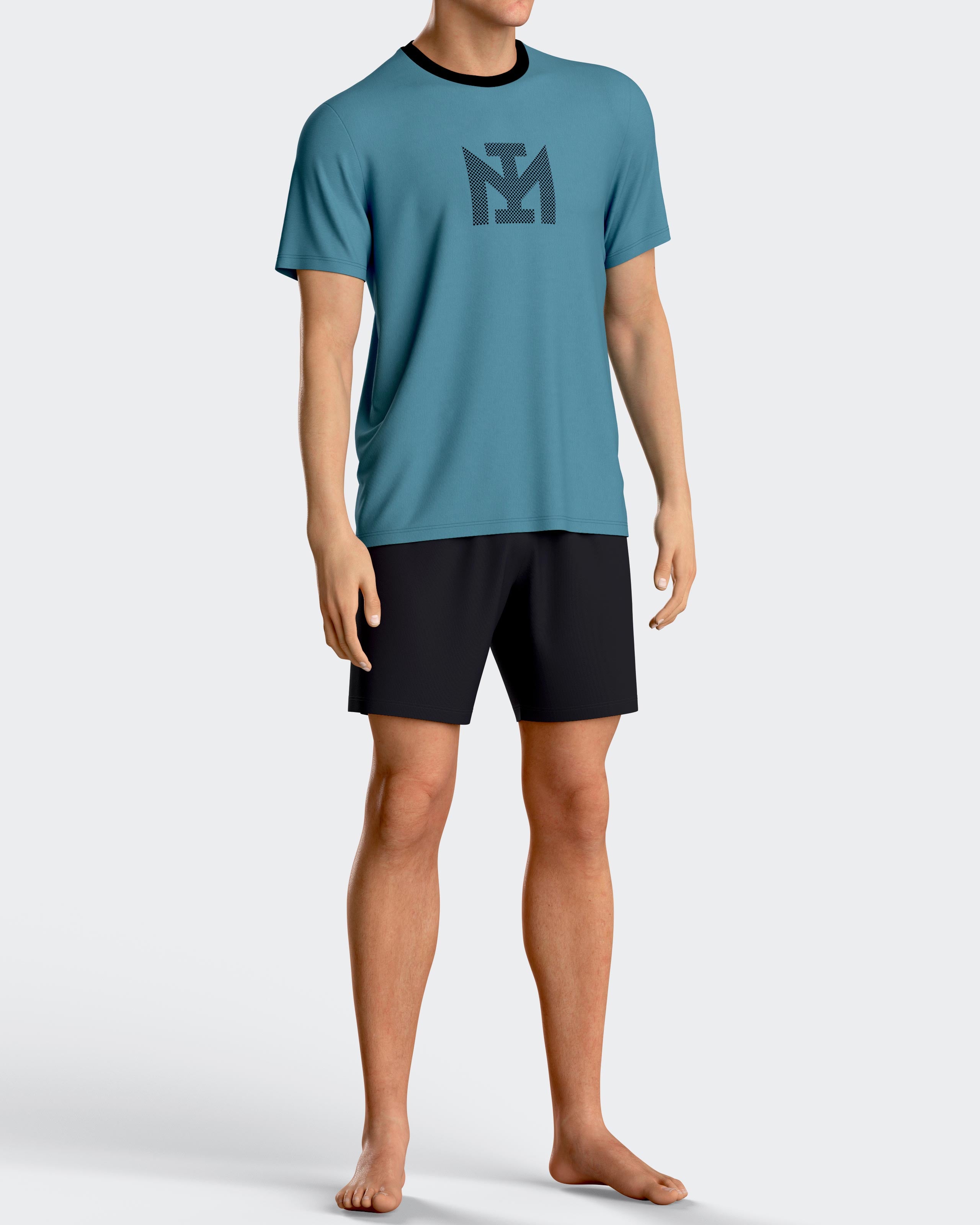 Short Man's Pyjamas in cotton