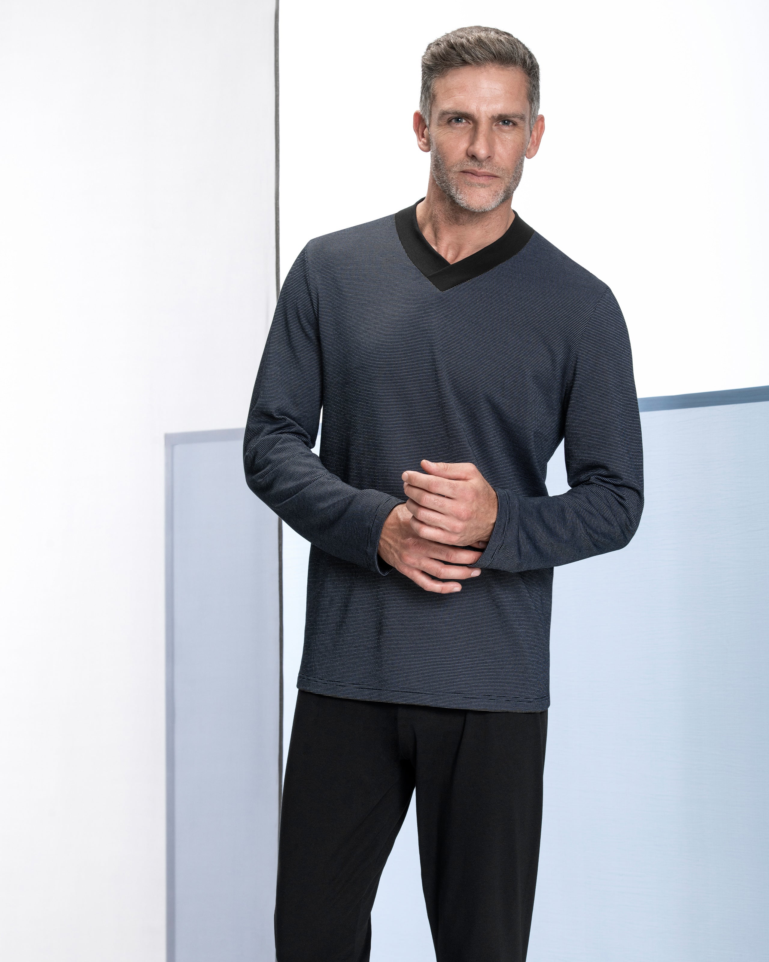 Man's thermal pyjama in cotton Modal