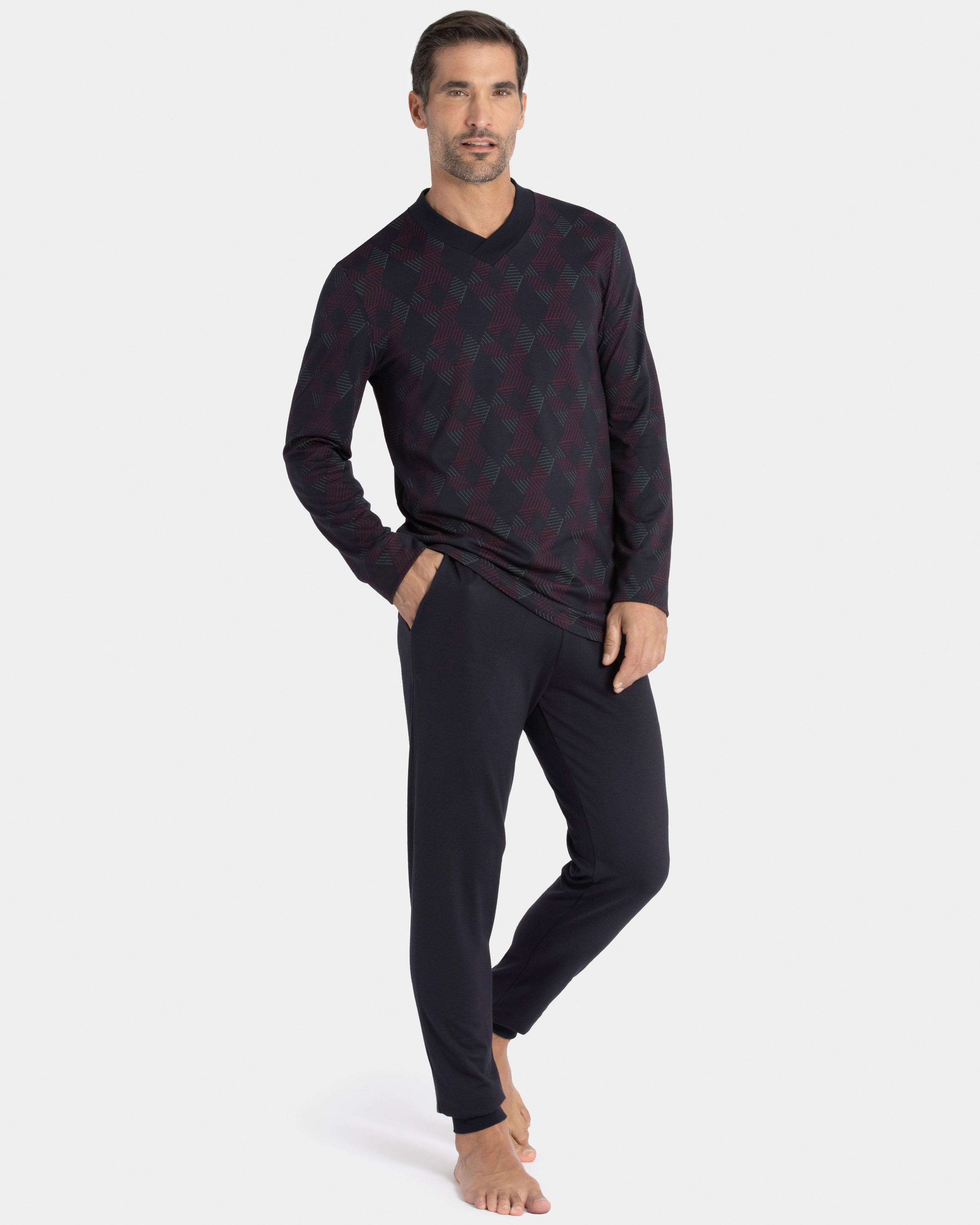 Pijama de punto de hombre en Modal