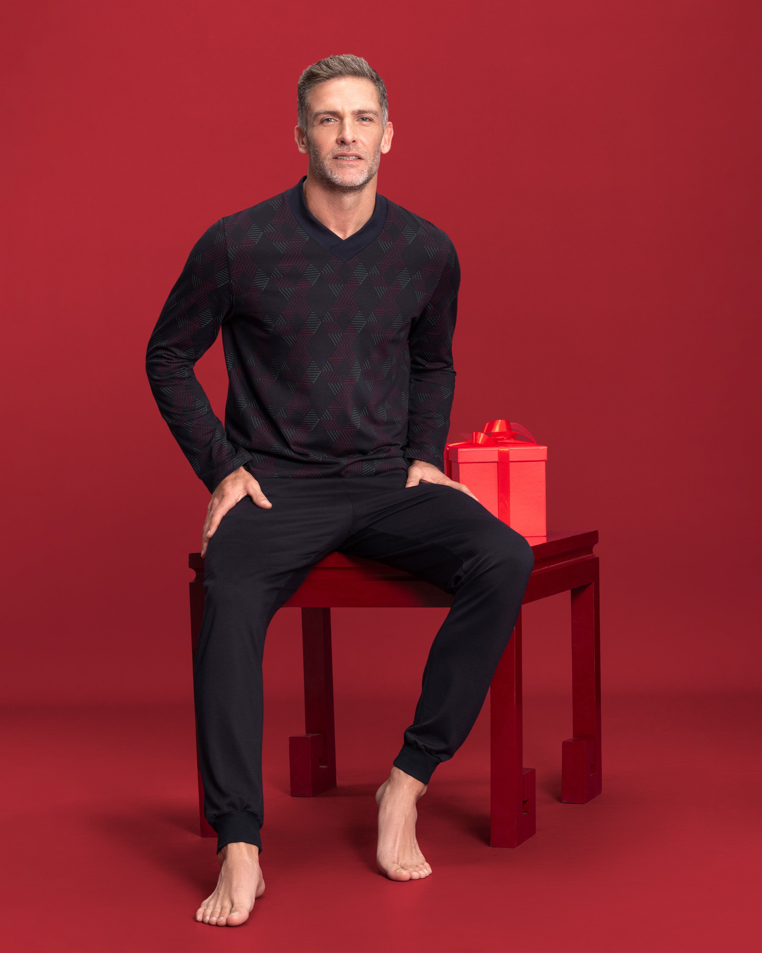 Pijama de homem em Algodão Modal