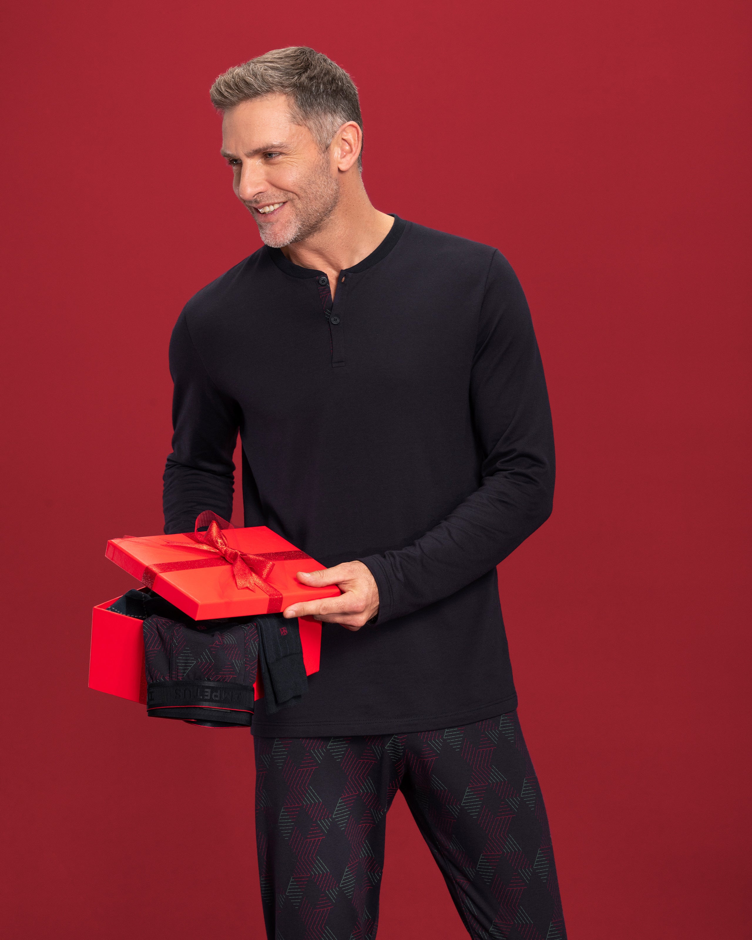 Man's pyjama in cotton Modal