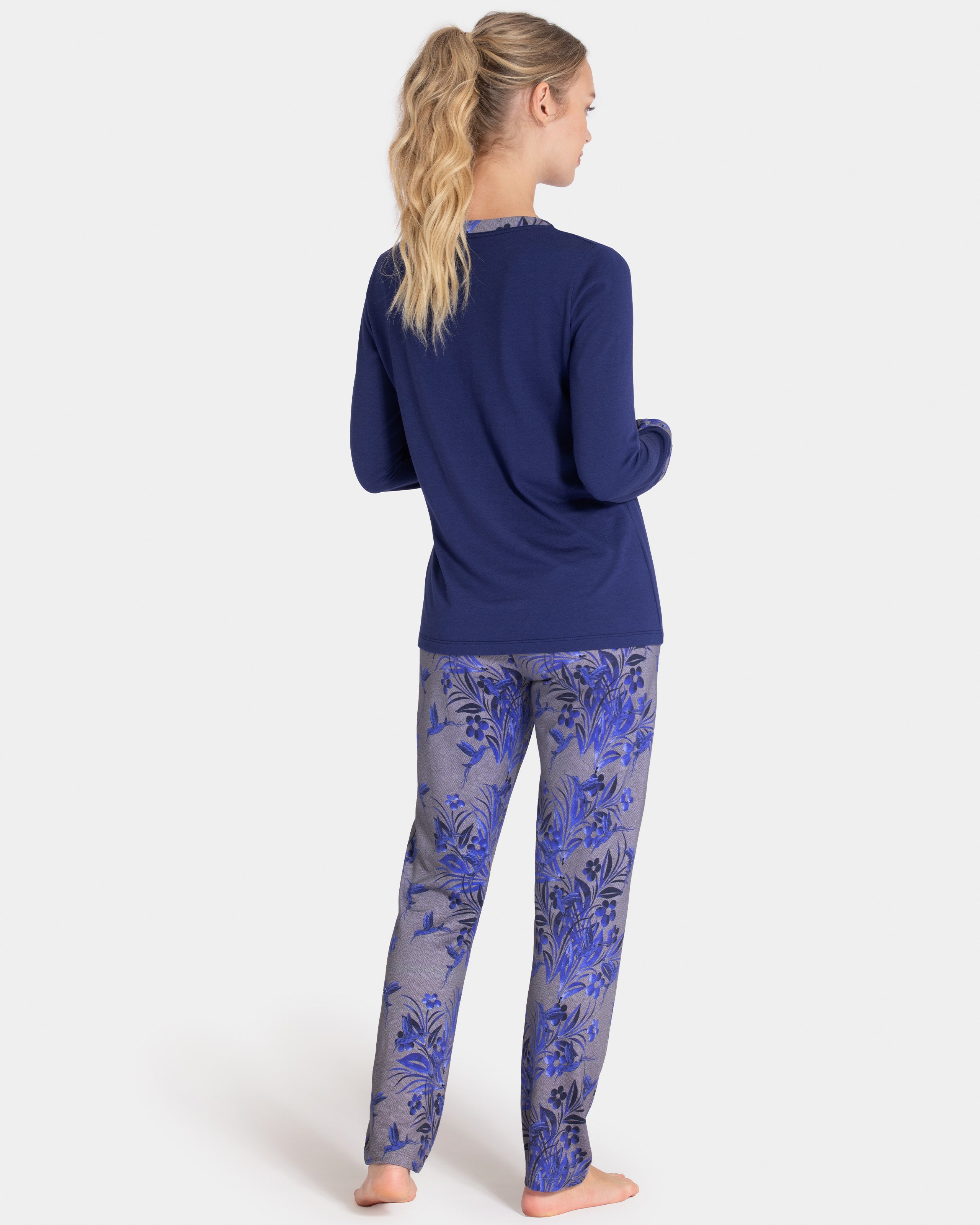 Pijama de mulher estampado em Algodão Modal