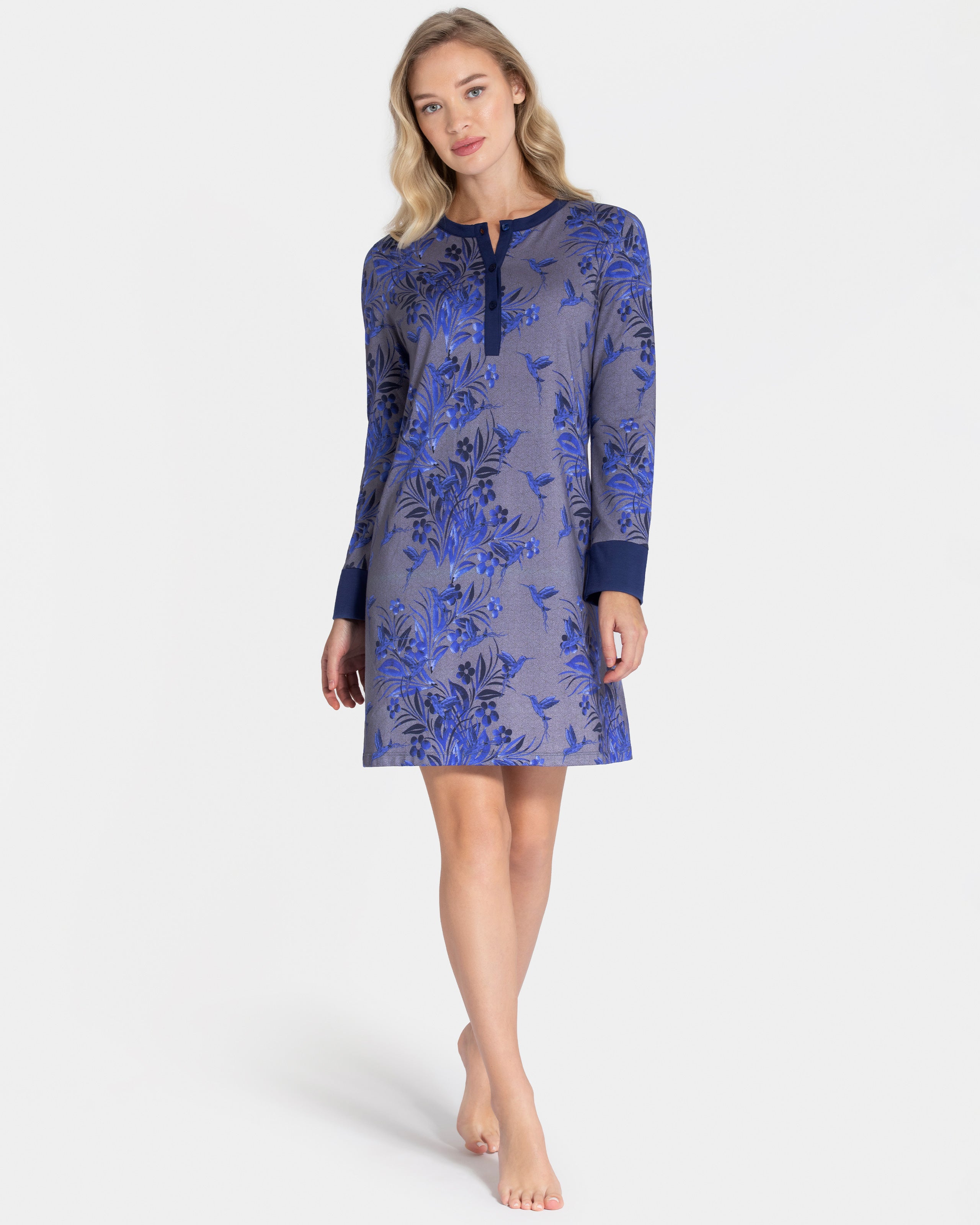 Camisón estampado en Modal