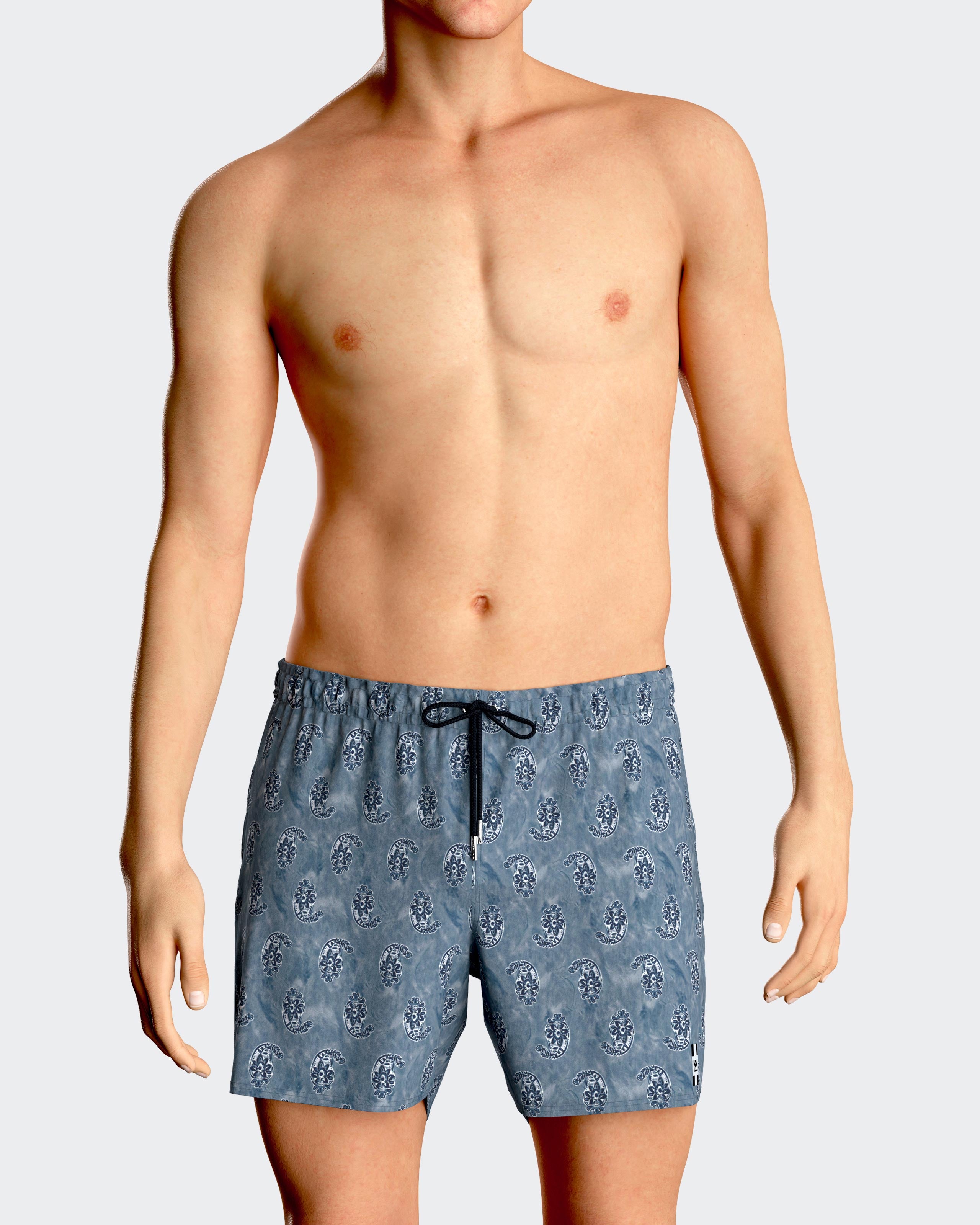 Short de bain imprimé cornes d'abondance