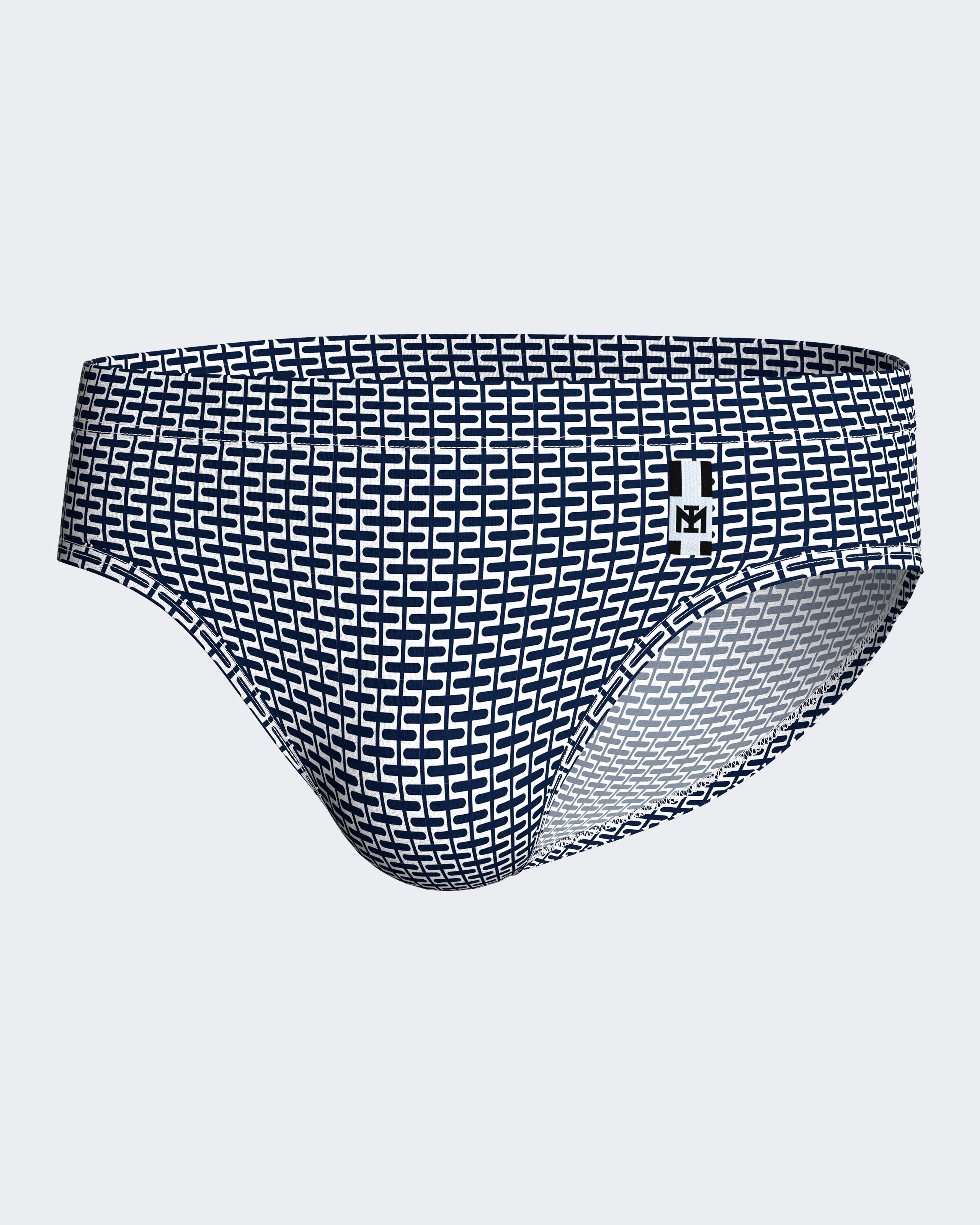 Bañador Slip estampado geométrico