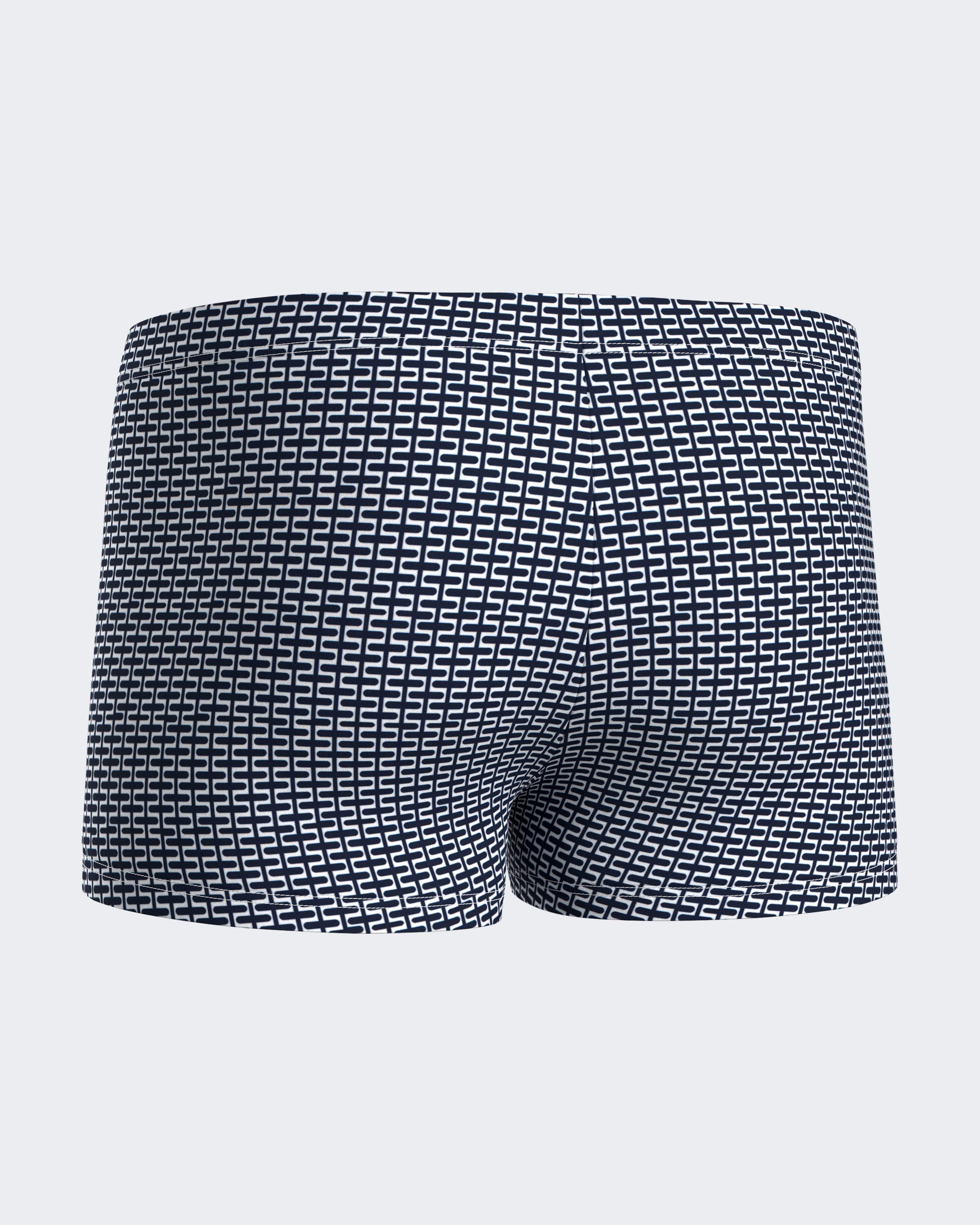 Boxer de bain imprimé géométrique