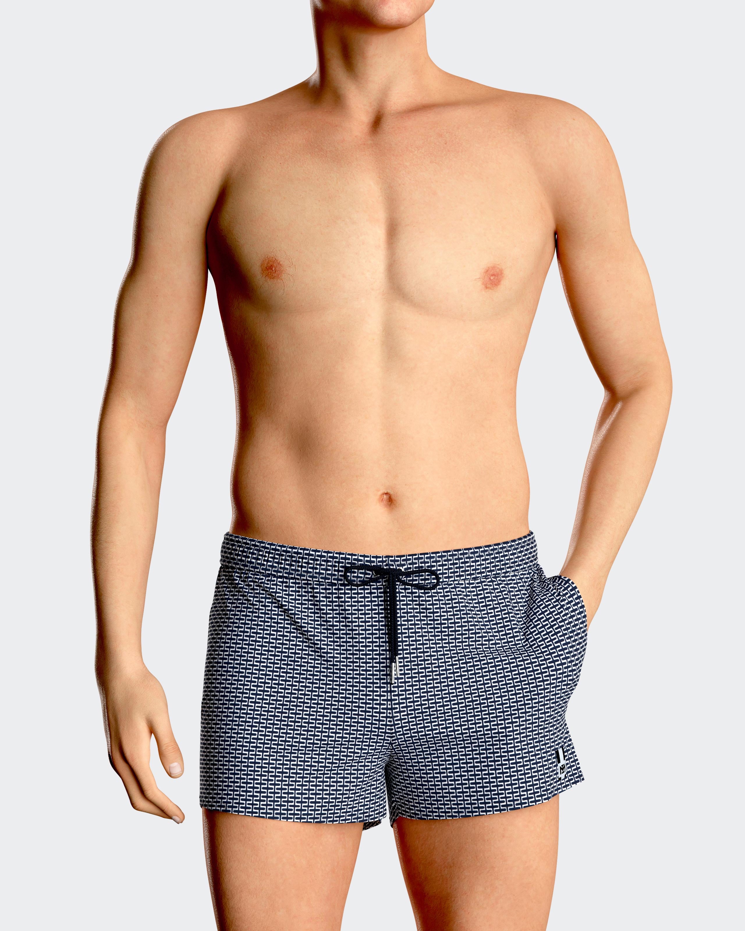 Bañador Short cortos Estampado geométrico